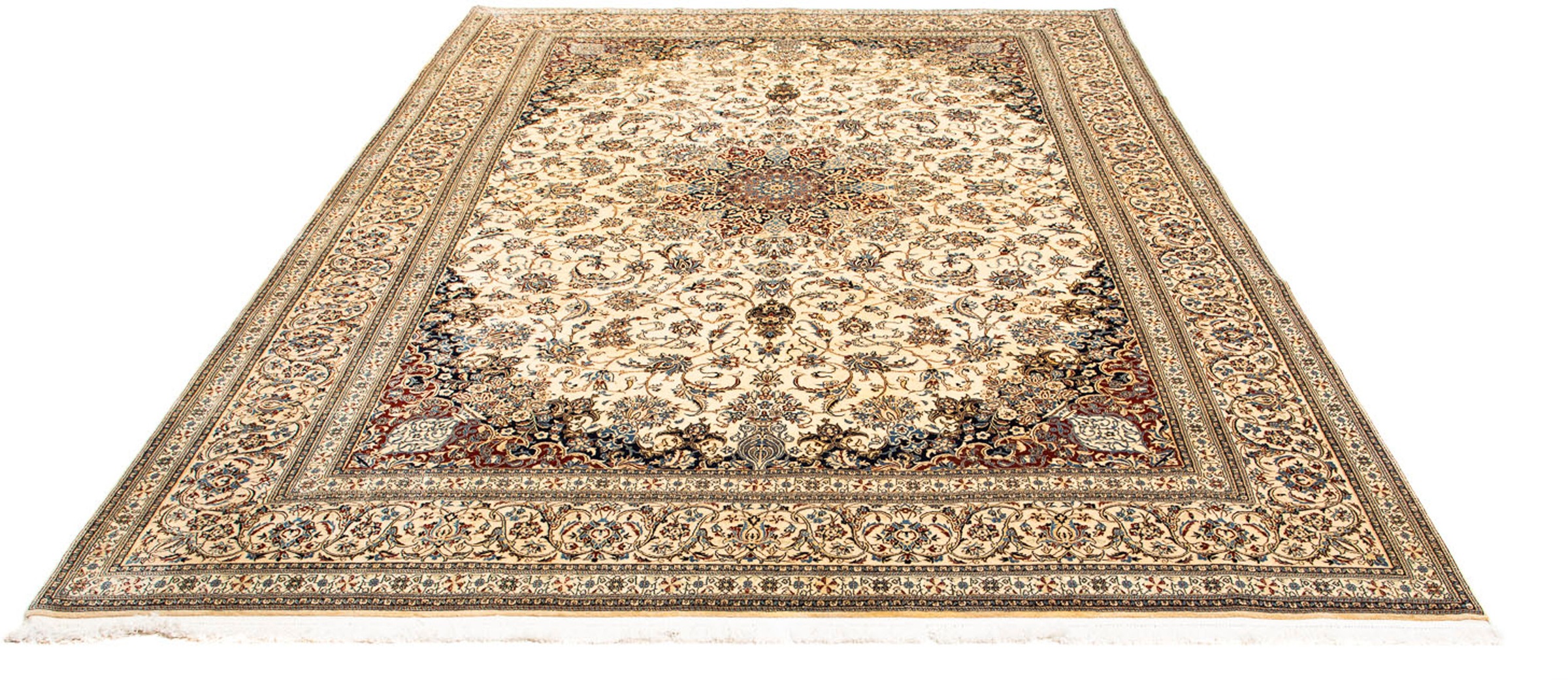 morgenland Orientteppich »Perser - Nain - Premium - 310 x 206 cm - beige«, günstig online kaufen
