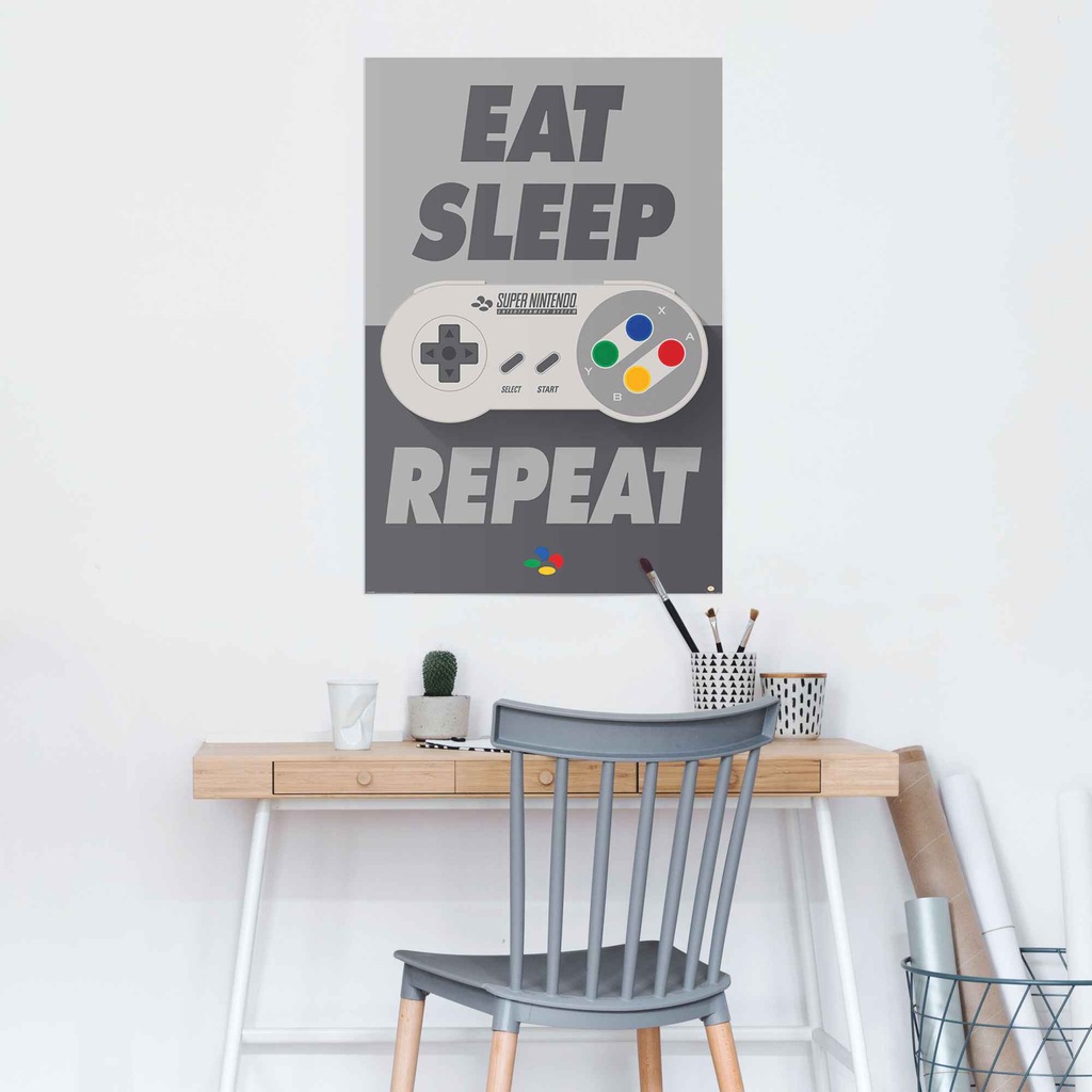 Reinders! Poster »Super Nintendo Eat, sleep, repeat«, (1 St.) günstig online kaufen