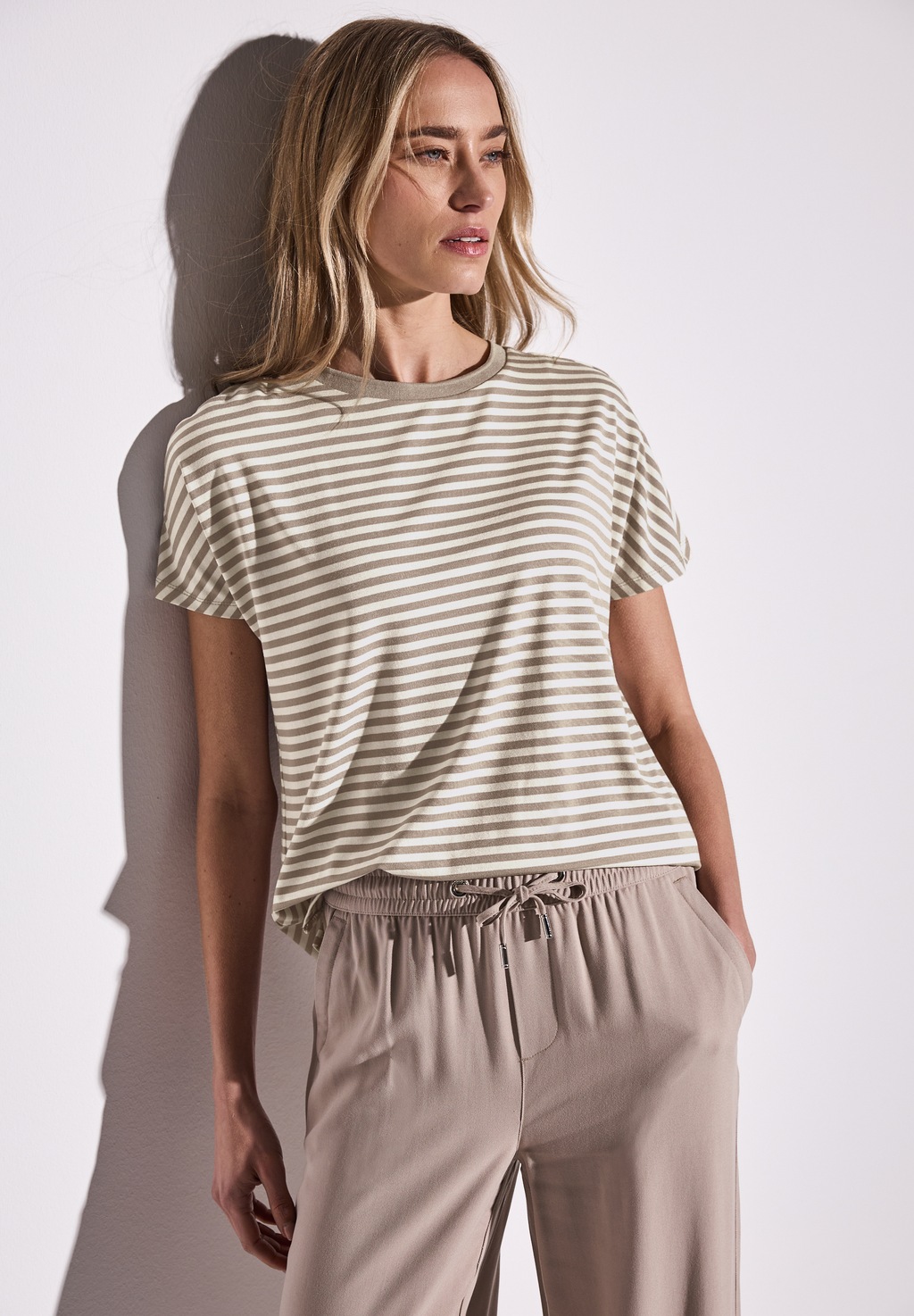 STREET ONE T-Shirt "Style Crista", mit Streifen Muster günstig online kaufen