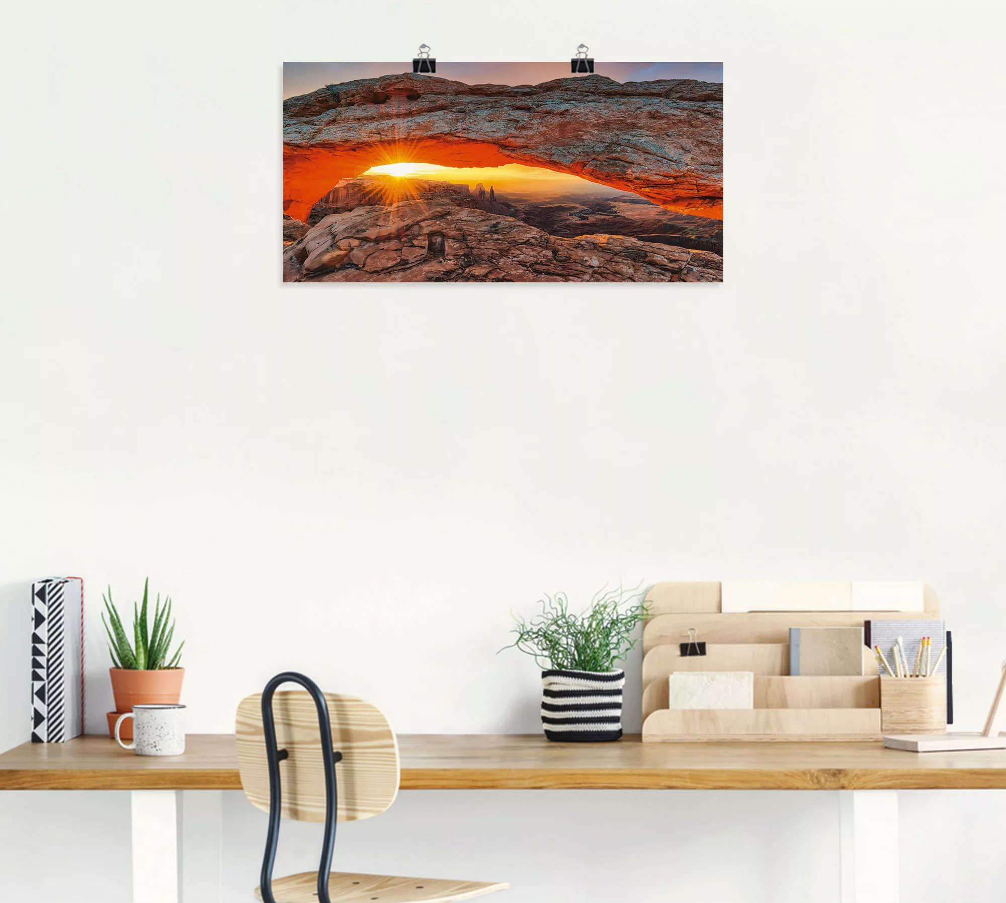 Artland Wandbild »Iconic Mesa Arch«, Felsen, (1 St.), als Alubild, Outdoorb günstig online kaufen