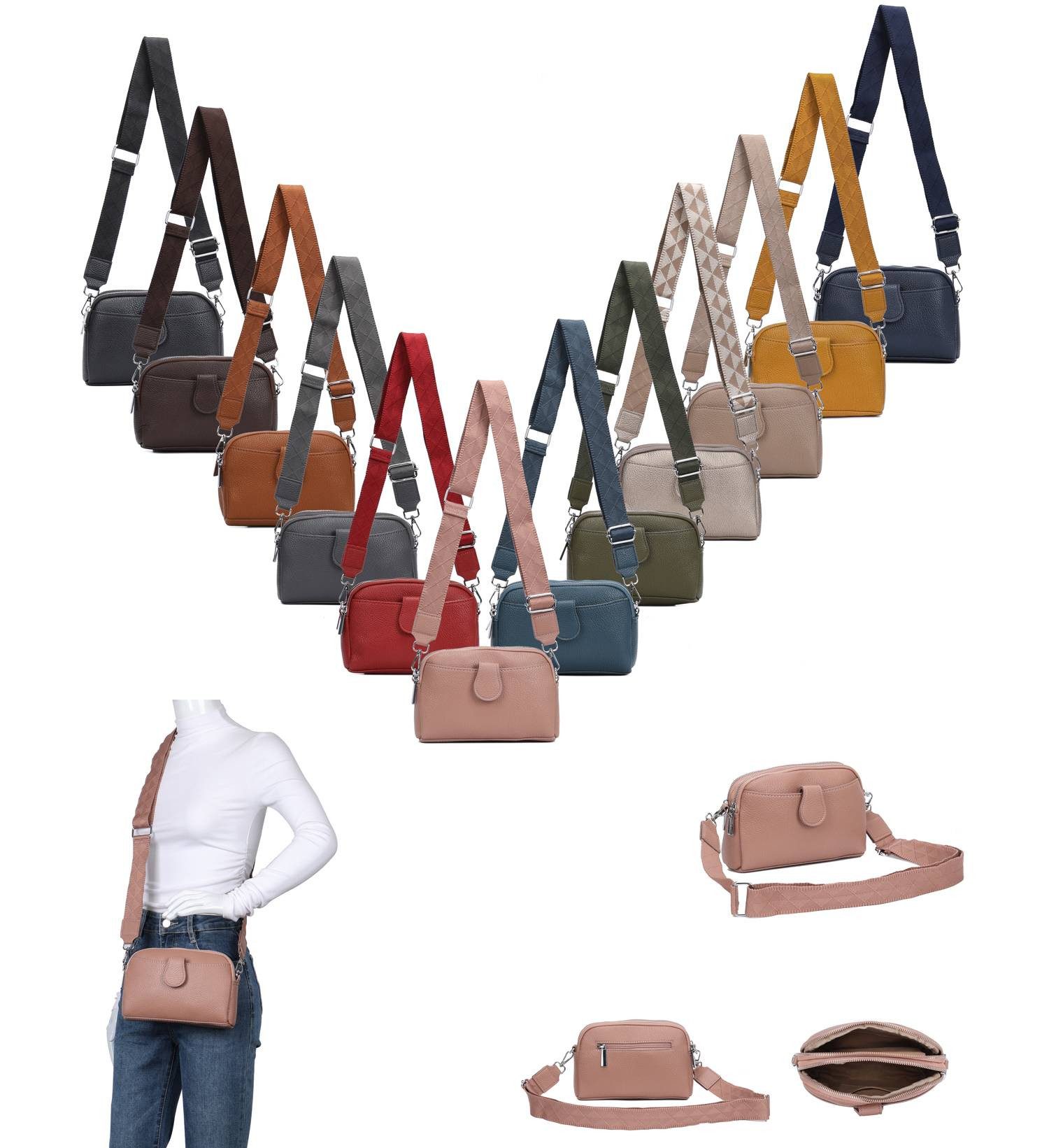 ITALYSHOP24 Schultertasche Damen Tasche Umhängetasche Handytasche günstig online kaufen