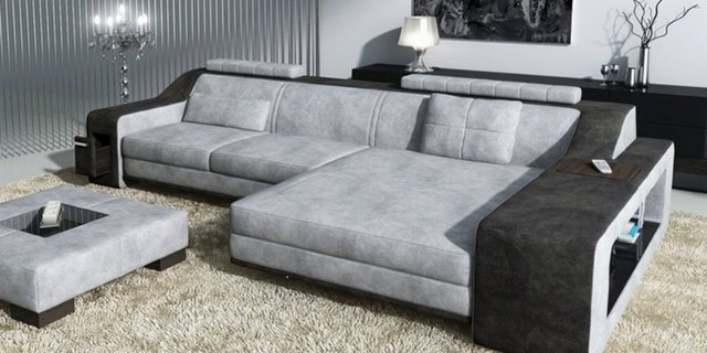 JVmoebel Ecksofa Designer Beige Wohnlandschaft luxus Ecksofa Polster Couch günstig online kaufen