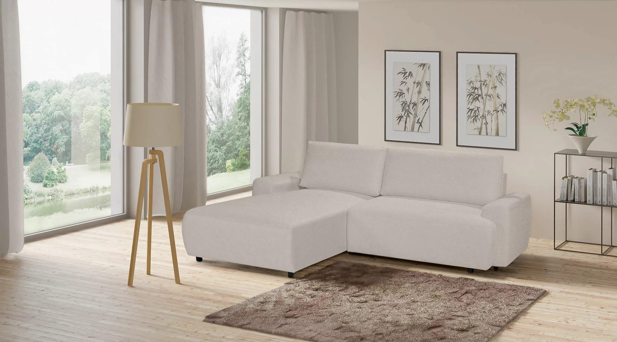 exxpo - sofa fashion Ecksofa »Gato, L-Form«, (2 St.), inklusive Bettfunktio günstig online kaufen