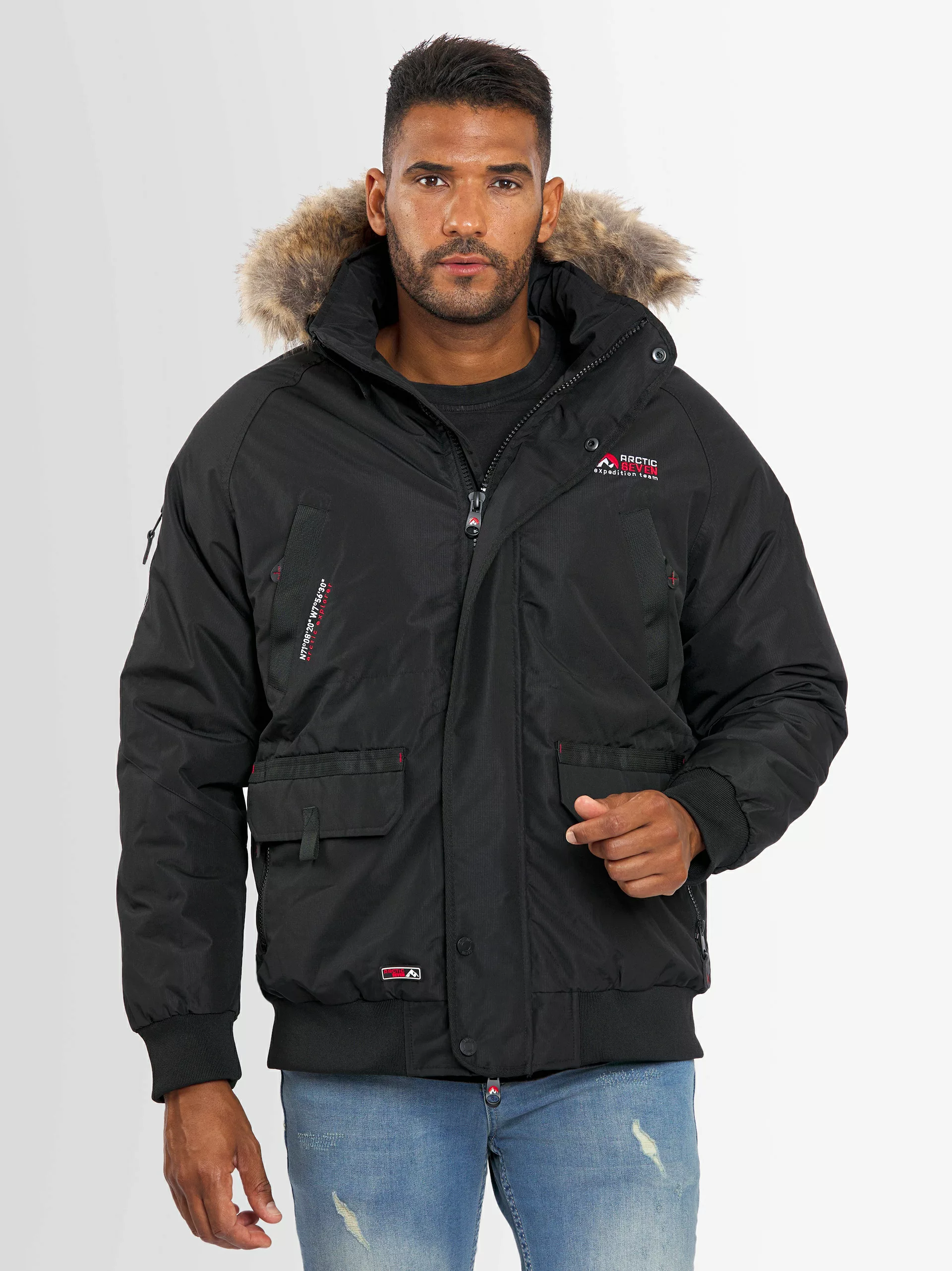 Arctic Seven Winterjacke "ASArthuro", mit abnehmbarer Kapuze und abnehmbare günstig online kaufen