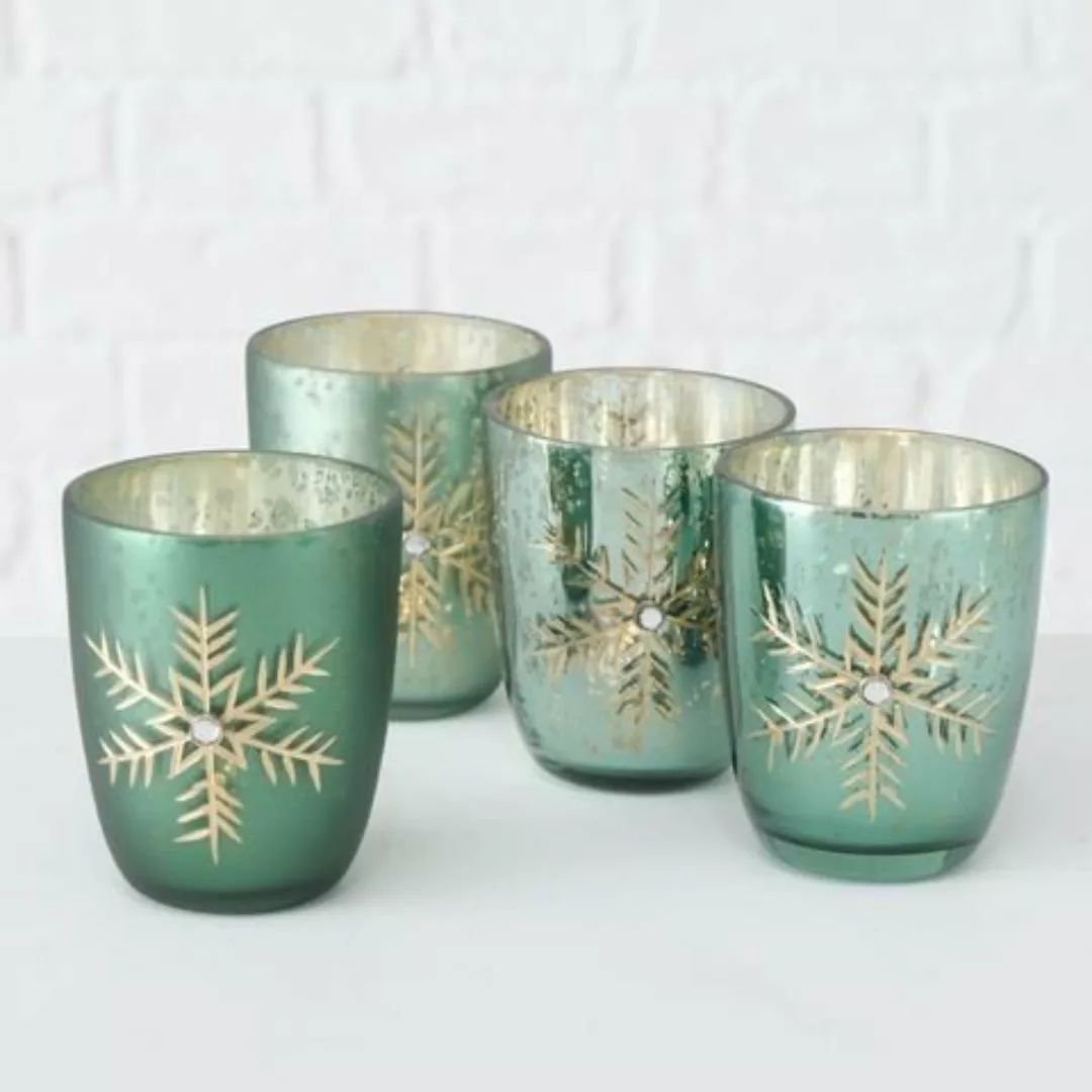 Boltze Kerzenleuchter Corfe Teelichthalter Hellgrün, sortiert (1 Stück) günstig online kaufen