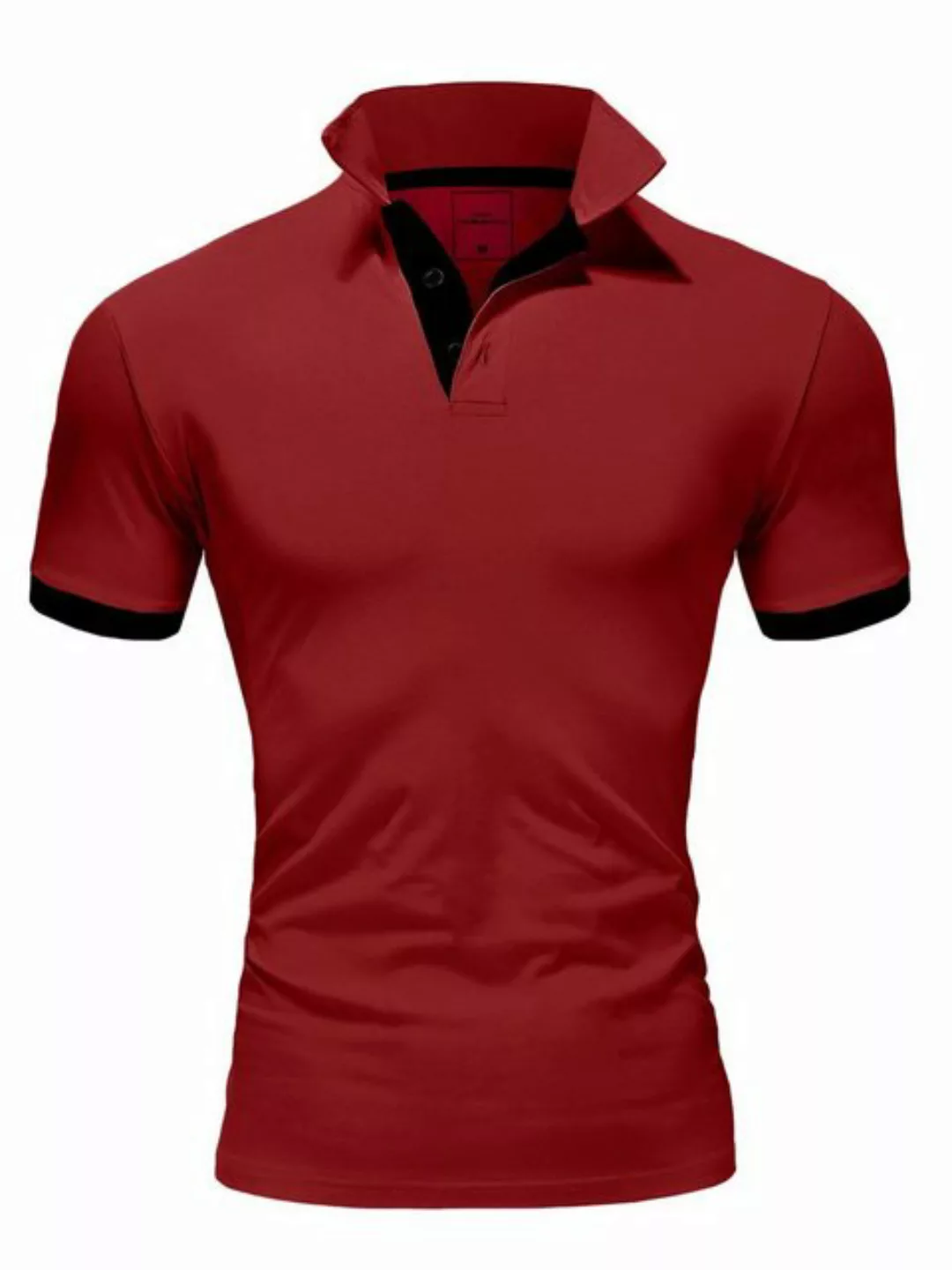 REPUBLIX Poloshirt RONALD Herren Shirt mit kontrastierenden Akzenten, in Pi günstig online kaufen