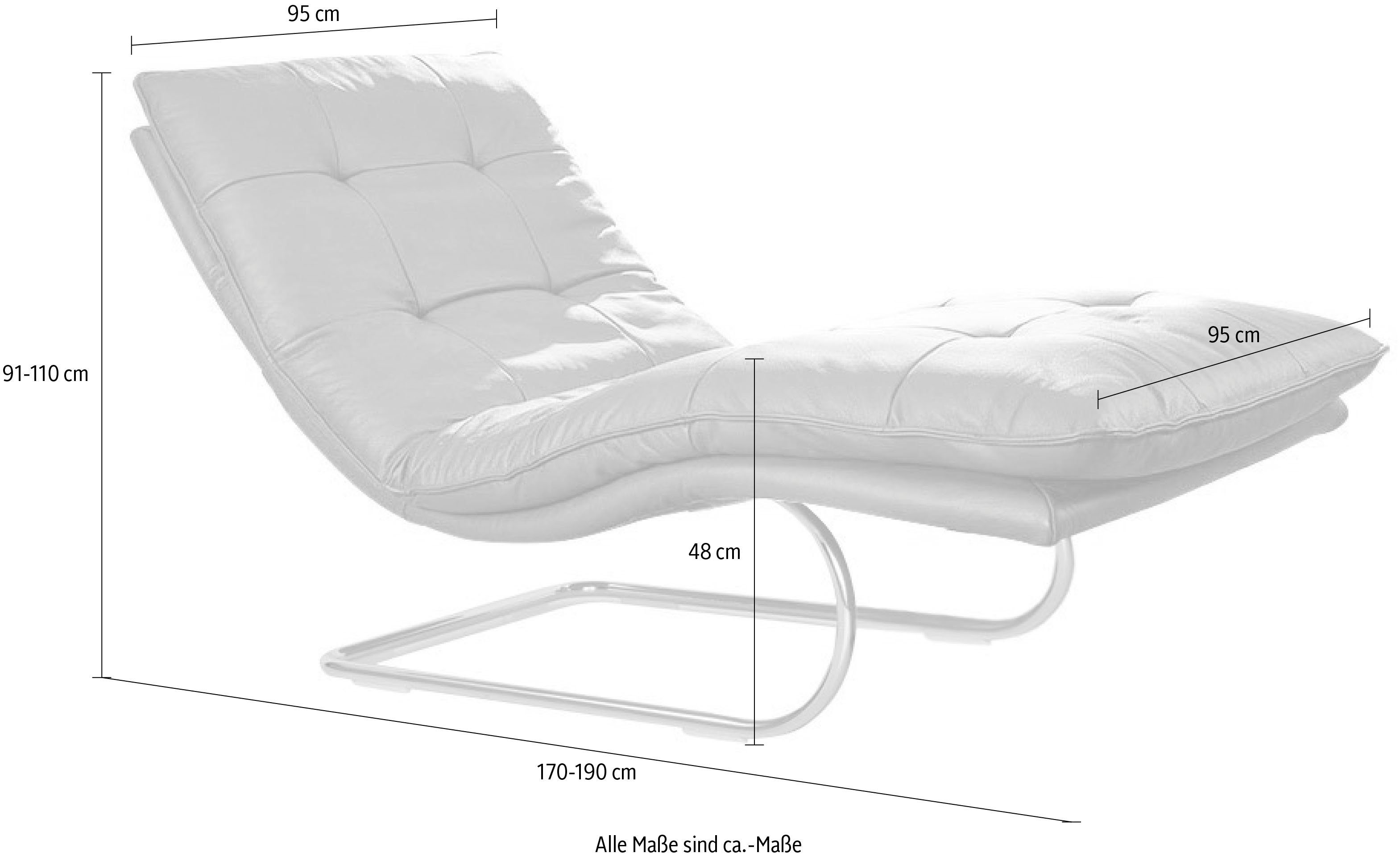 W.SCHILLIG Relaxliege daily dreams, in Waffelkissen-Optik, günstig online kaufen