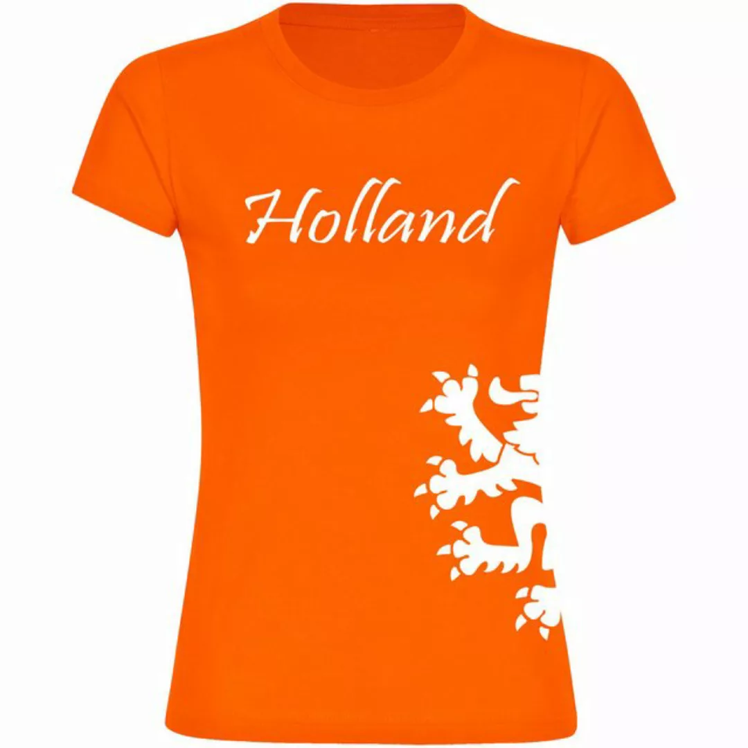 multifanshop T-Shirt Damen Holland - Löwe seitlich - Frauen günstig online kaufen