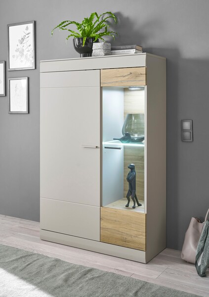 INOSIGN Vitrine "SCARA", mit Applikation Zinneiche Dekor, Breite 90 cm, mit günstig online kaufen