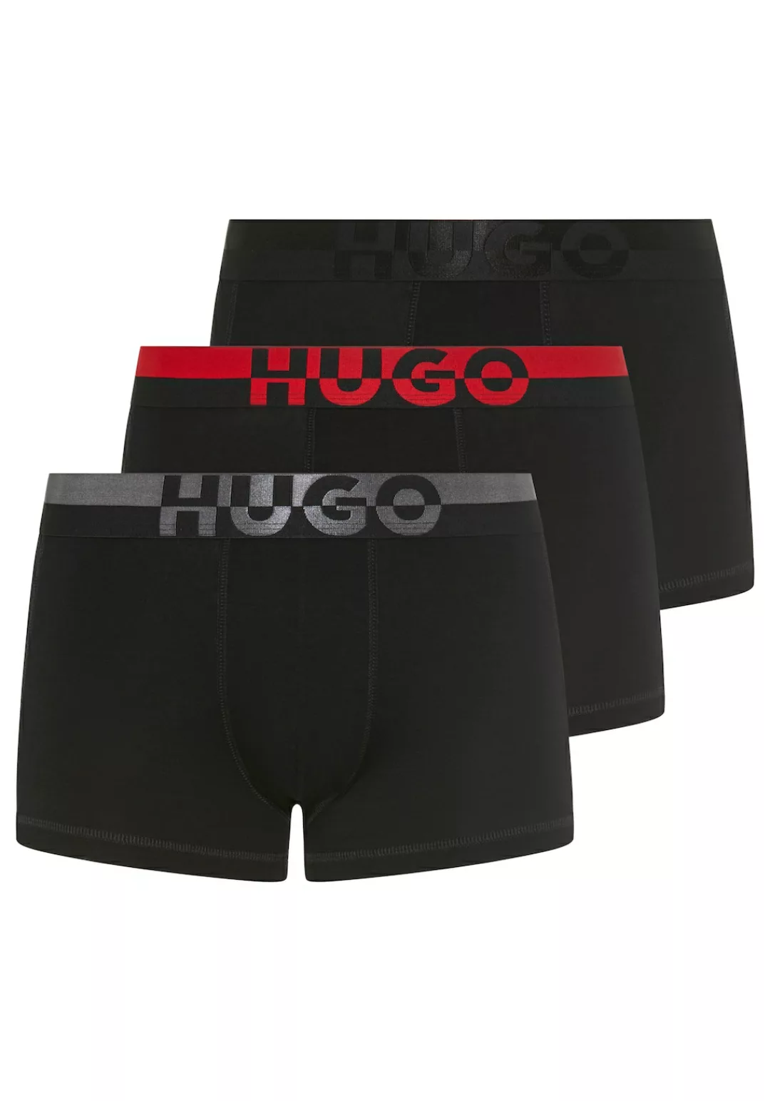 HUGO Underwear Boxershorts "TRUNK TR. SPLIT LOGO", (3 St.), enganliegend, k günstig online kaufen