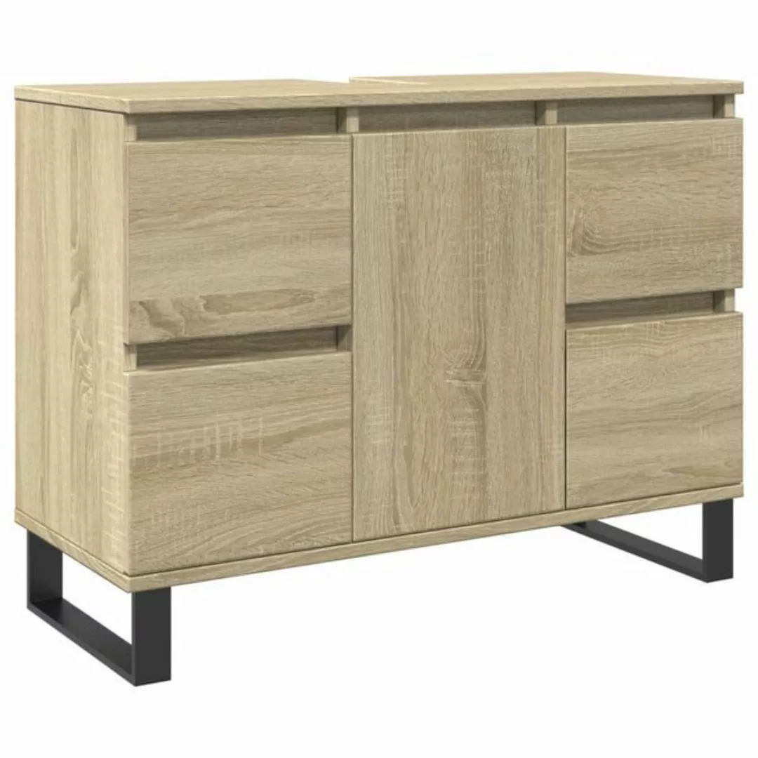 vidaXL Badezimmerspiegelschrank Badschrank Sonoma-Eiche 80x33x60 cm Holzwer günstig online kaufen