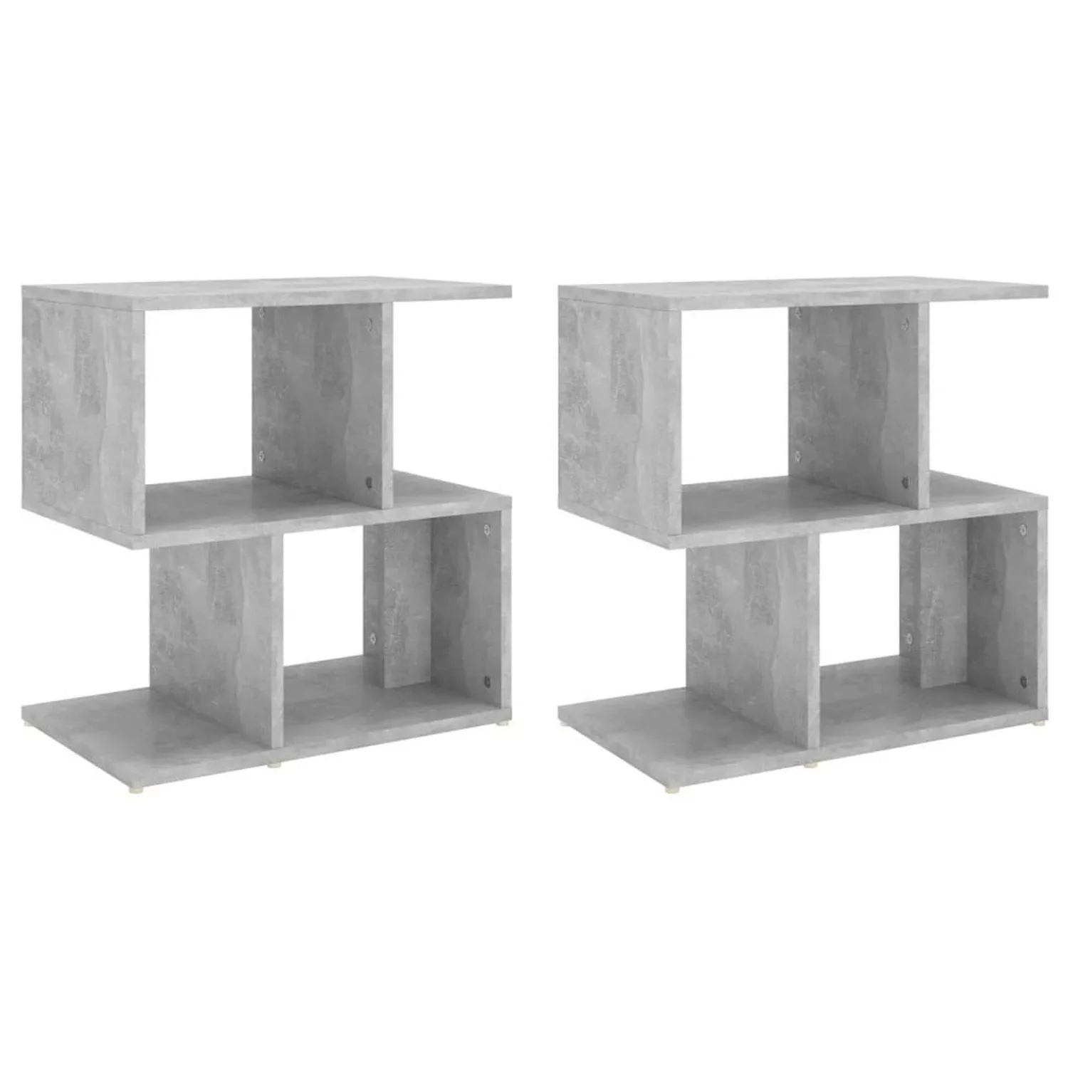 Nachttische 2 Stk. Betongrau 50x30x51,5 Cm Spanplatte günstig online kaufen