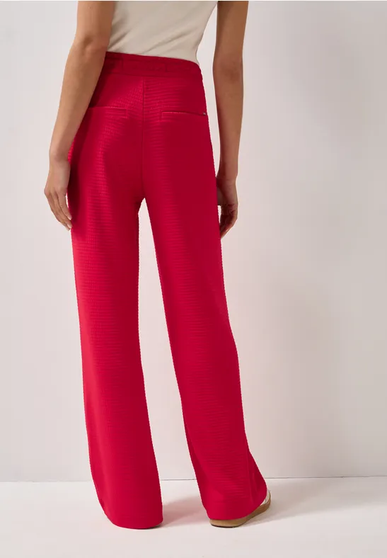 Wide Leg Strukturhose günstig online kaufen