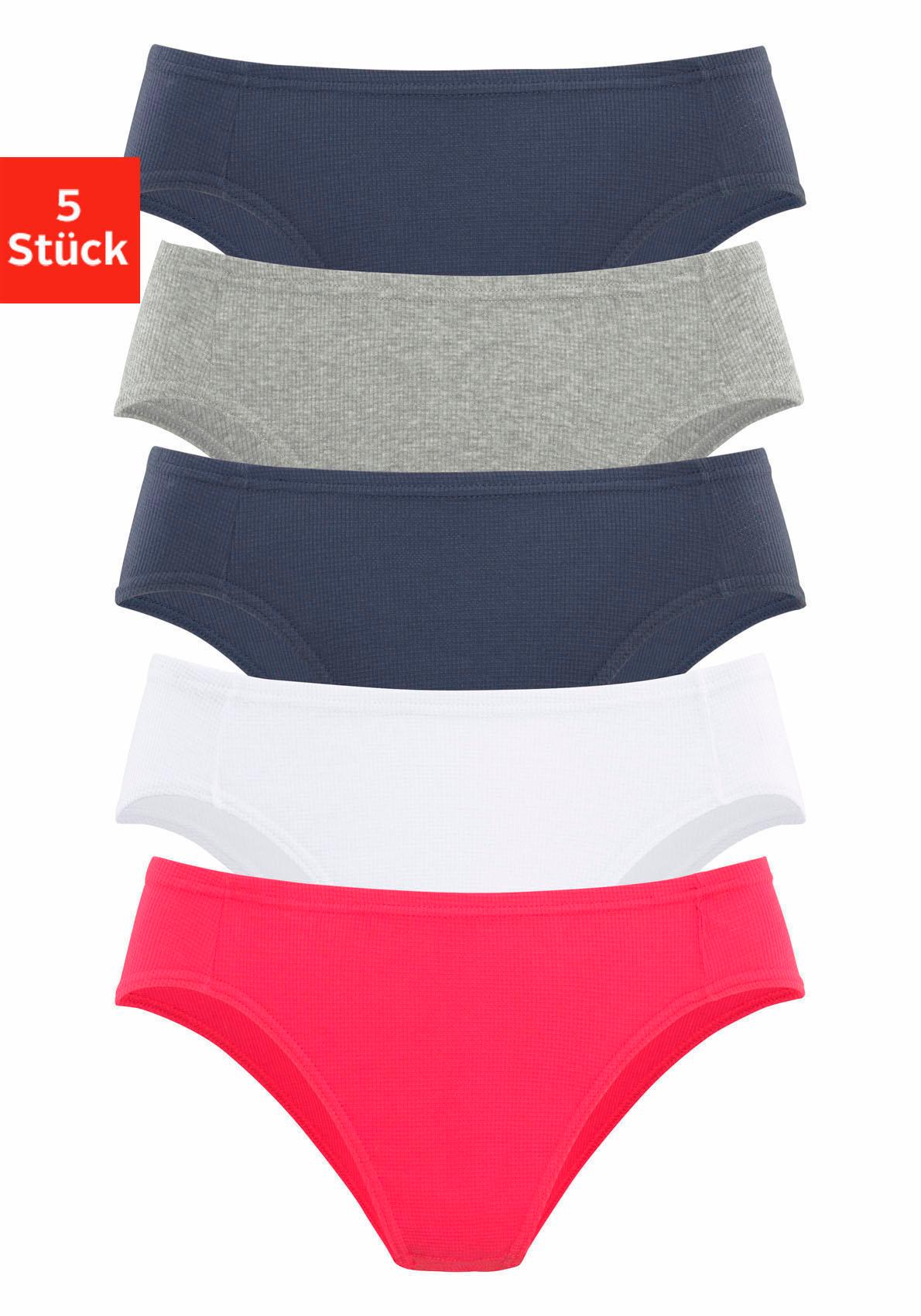 petite fleur Bikinislip, (5er-Pack), aus weicher Pikee-Qualität günstig online kaufen