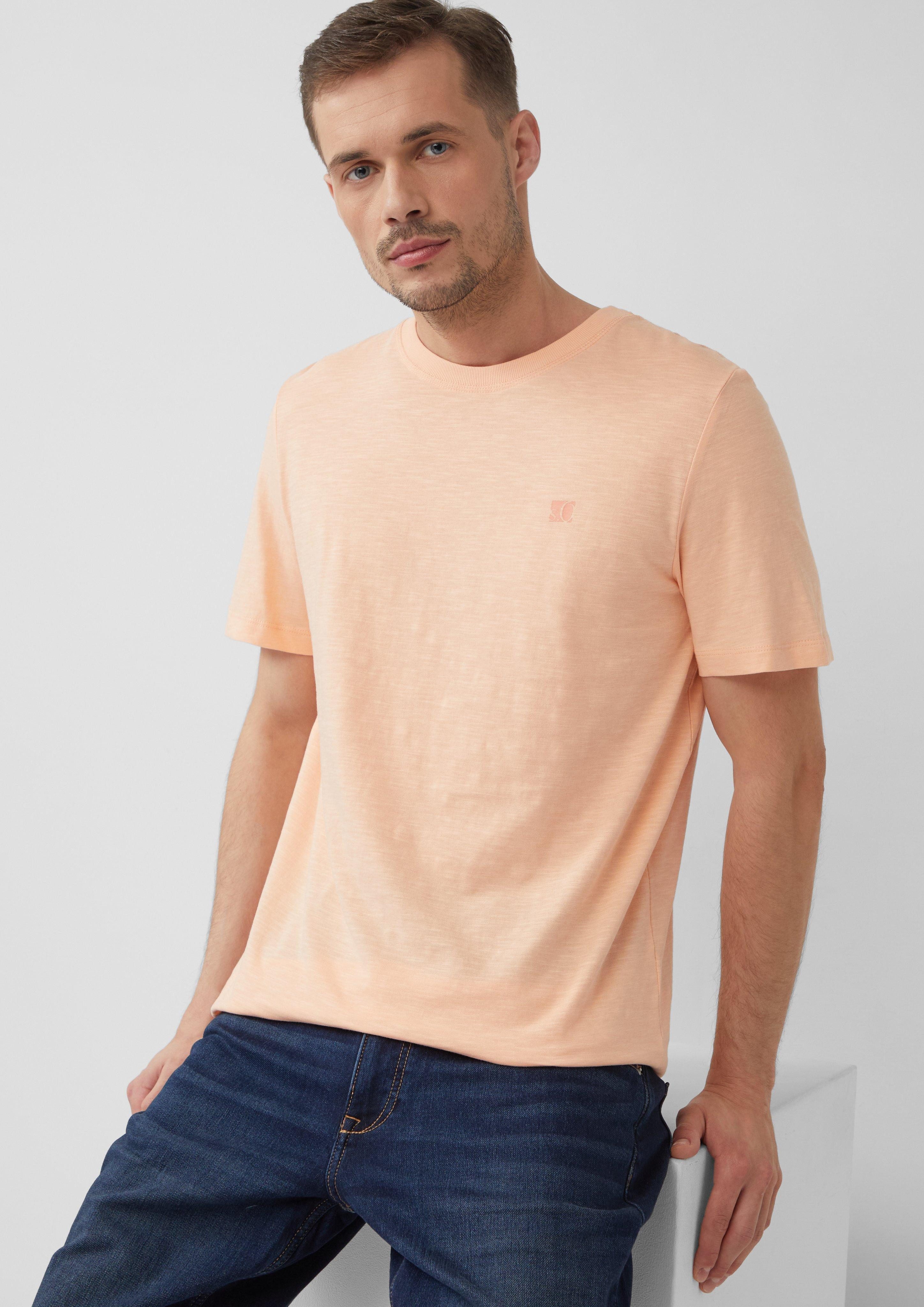 s.Oliver Kurzarmshirt Luftiges T-Shirt mit V-Ausschnitt günstig online kaufen