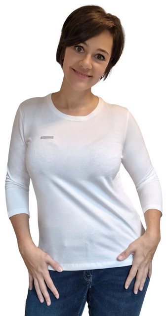 Estefania for woman 3/4-Arm-Shirt 186-1148 Basic-Shirt mit kleinem Strassbe günstig online kaufen