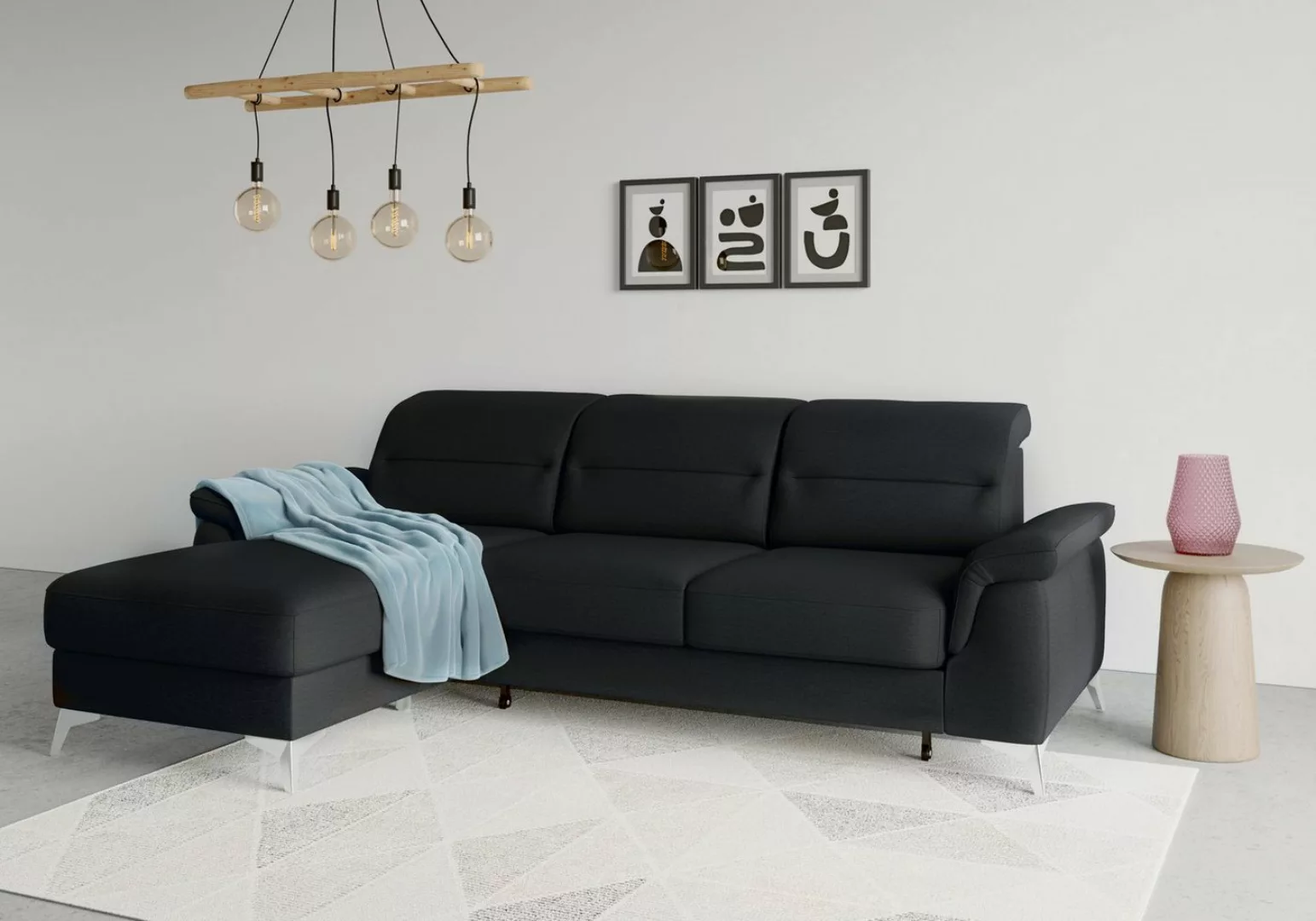 sit&more Ecksofa Sinatra L-Form, mit Recamiere, optinal mit Kopfteilverstel günstig online kaufen