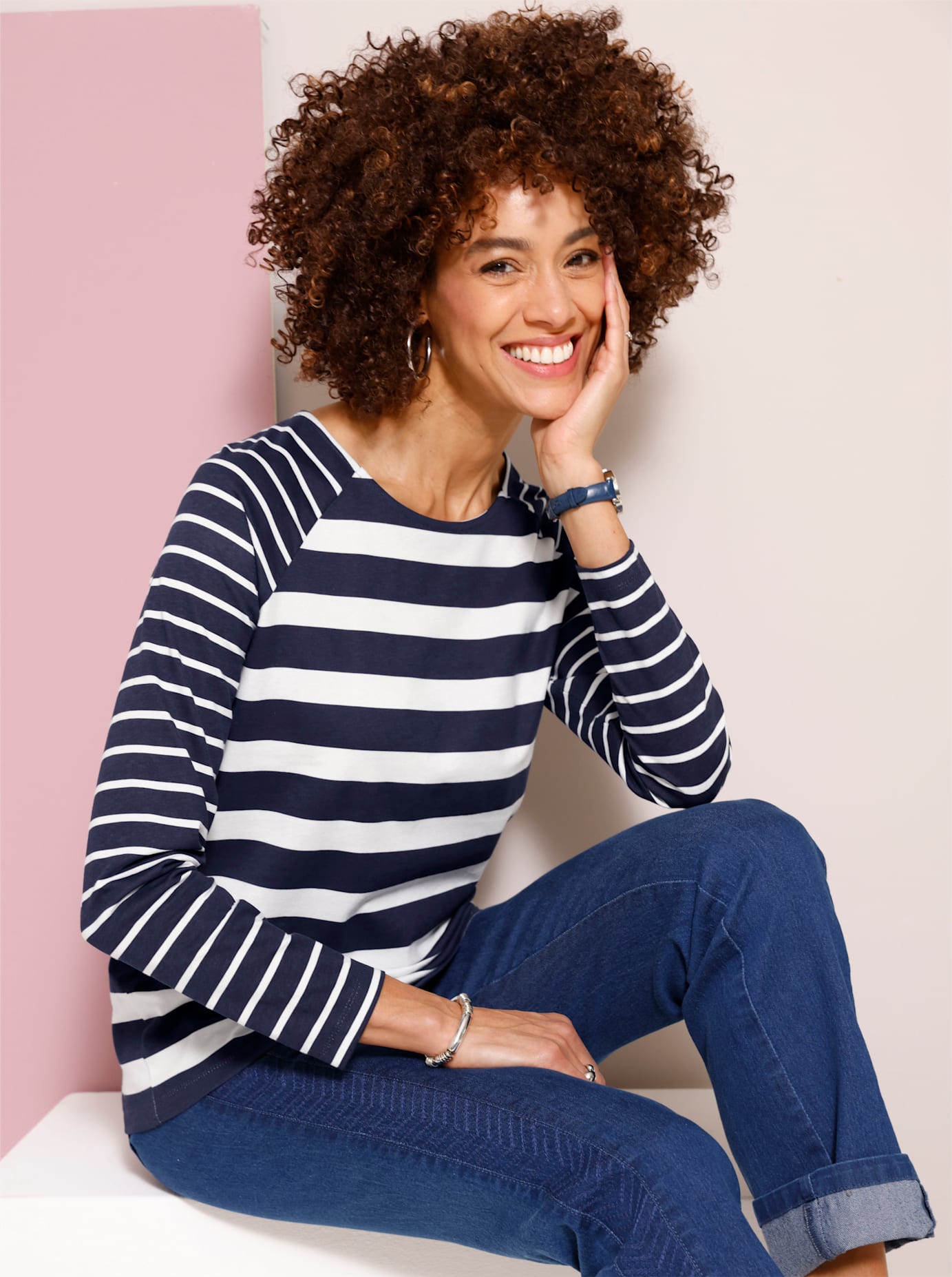 Classic Basics Langarmshirt "Streifenshirt", (1 tlg.) günstig online kaufen