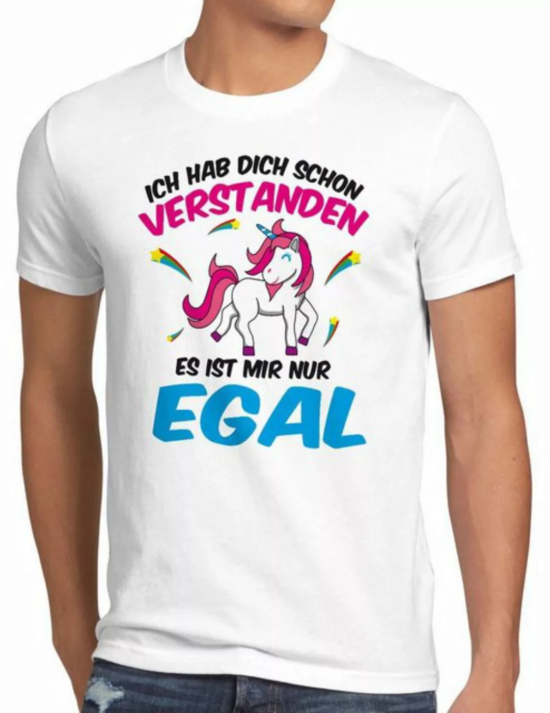 style3 T-Shirt Ich hab dich schon verstanden nur egal Einhorn Unicorn Fun S günstig online kaufen