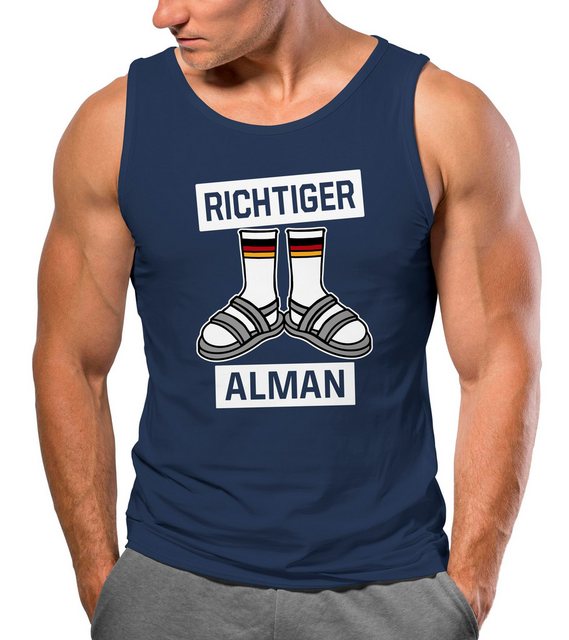 MoonWorks Tanktop Herren Tanktop Richtiger Alman Meme Witz Deutscher Deutsc günstig online kaufen