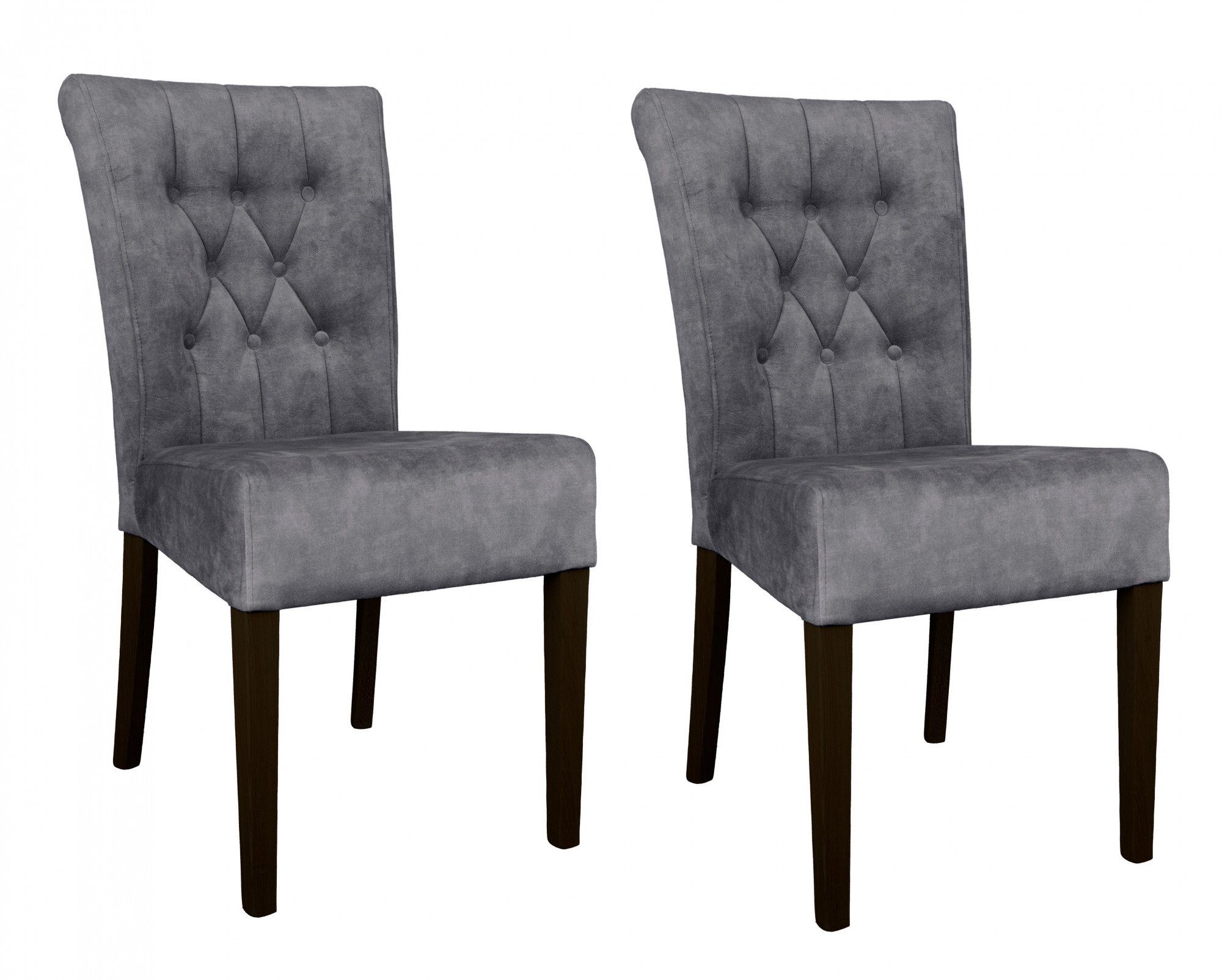 Home affaire 4-Fußstuhl "Ravenna", (Set), 2 St., Samtvelours, Esszimmerstuh günstig online kaufen