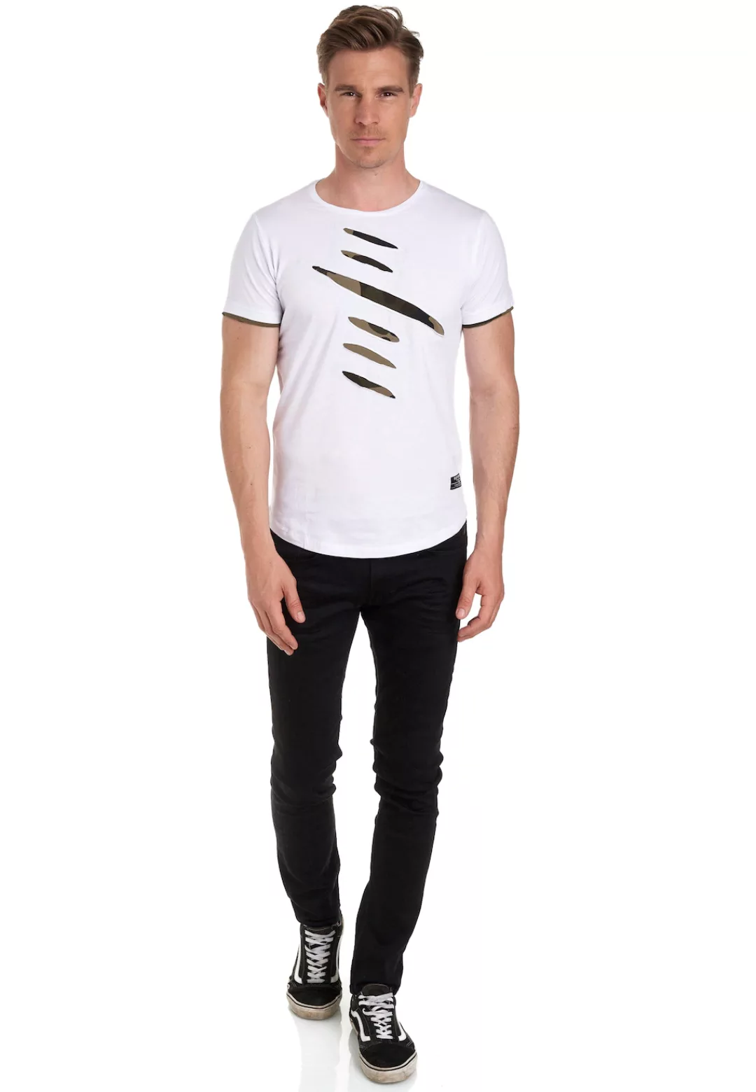 Rusty Neal T-Shirt im trendigen 2-in-1-Design günstig online kaufen