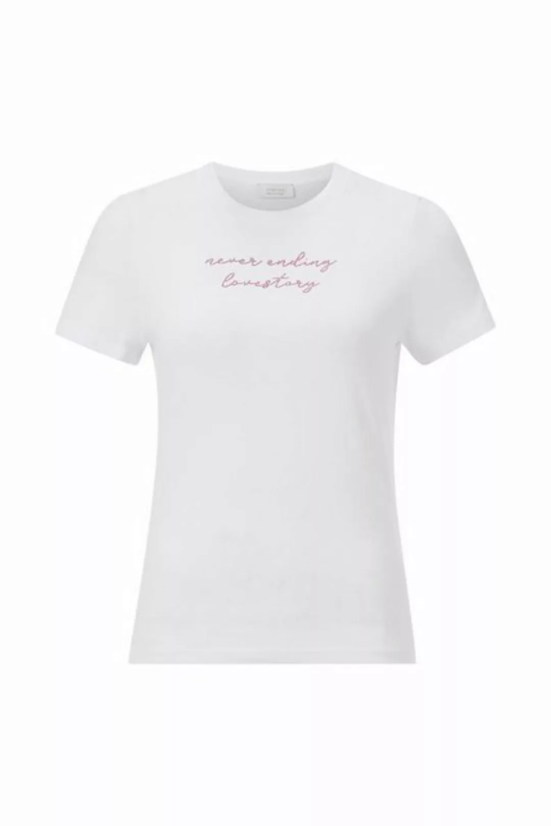 Rich & Royal T-Shirt Slim fit t-shirt with print organic, white günstig online kaufen