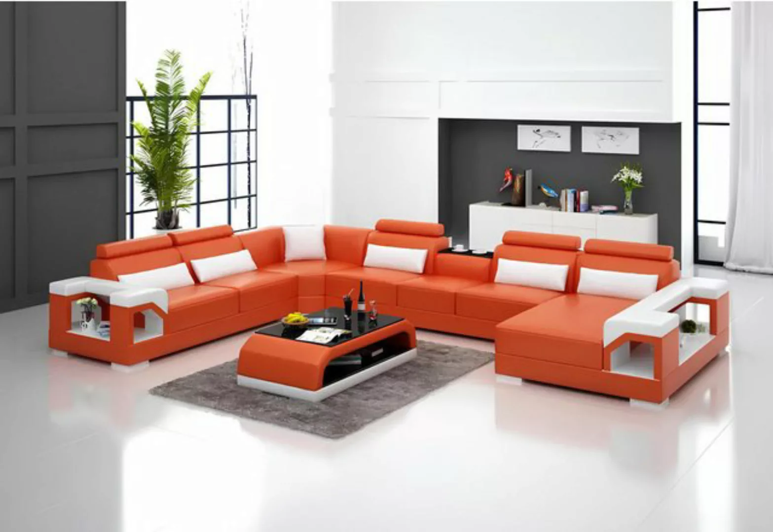 Xlmoebel Ecksofa Moderne Ledercouch für das Wohnzimmer in Eckform mit stilv günstig online kaufen