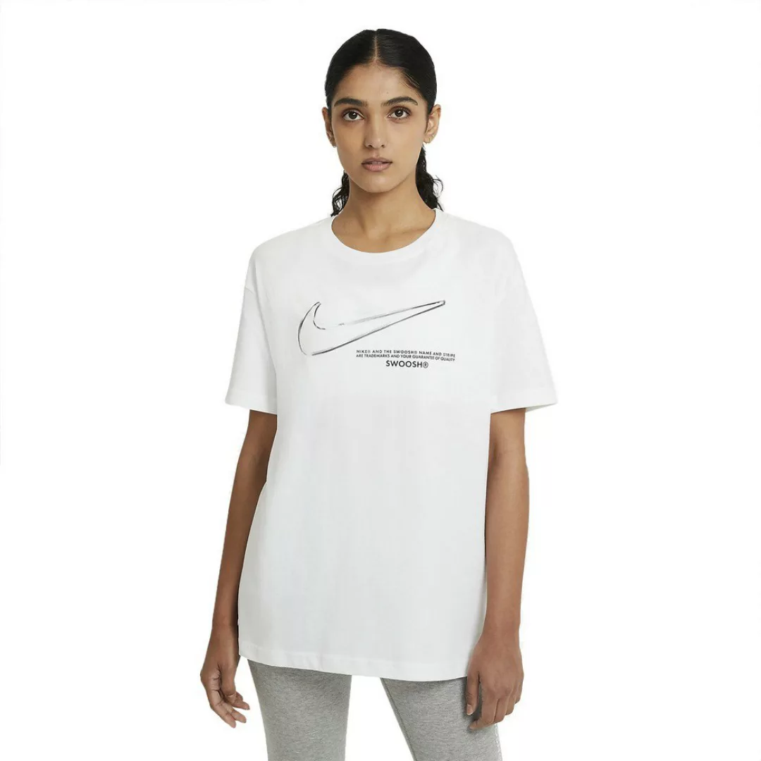 Nike Sportswear Swoosh Kurzarm T-shirt S White günstig online kaufen