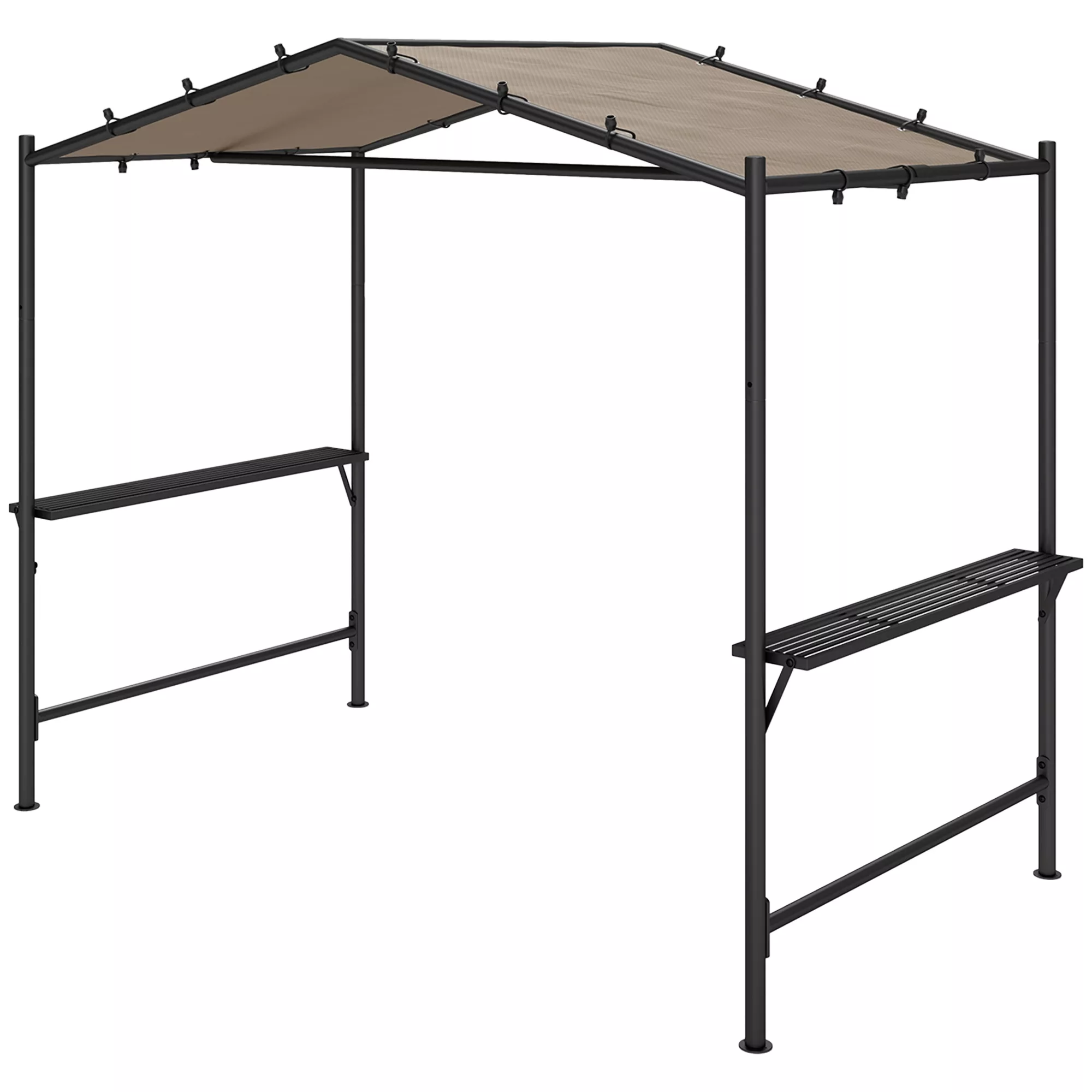 Outsunny Grillpavillon 277 x 149 x 230 cm wasserdicht flammhemmend Gartenpa günstig online kaufen