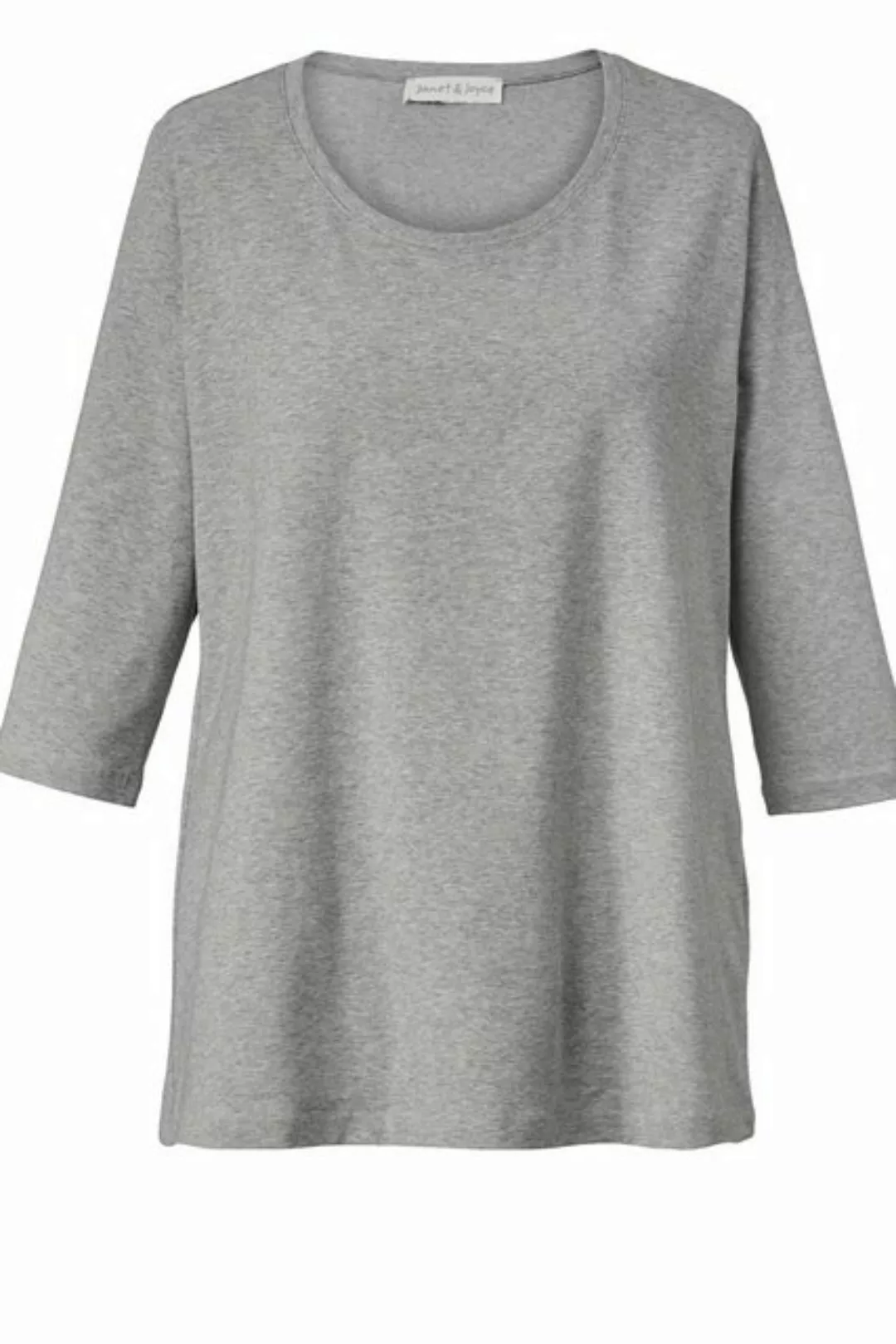 Janet & Joyce Rundhalsshirt Basic T-Shirt Rundhals 3/4-Ärmel günstig online kaufen