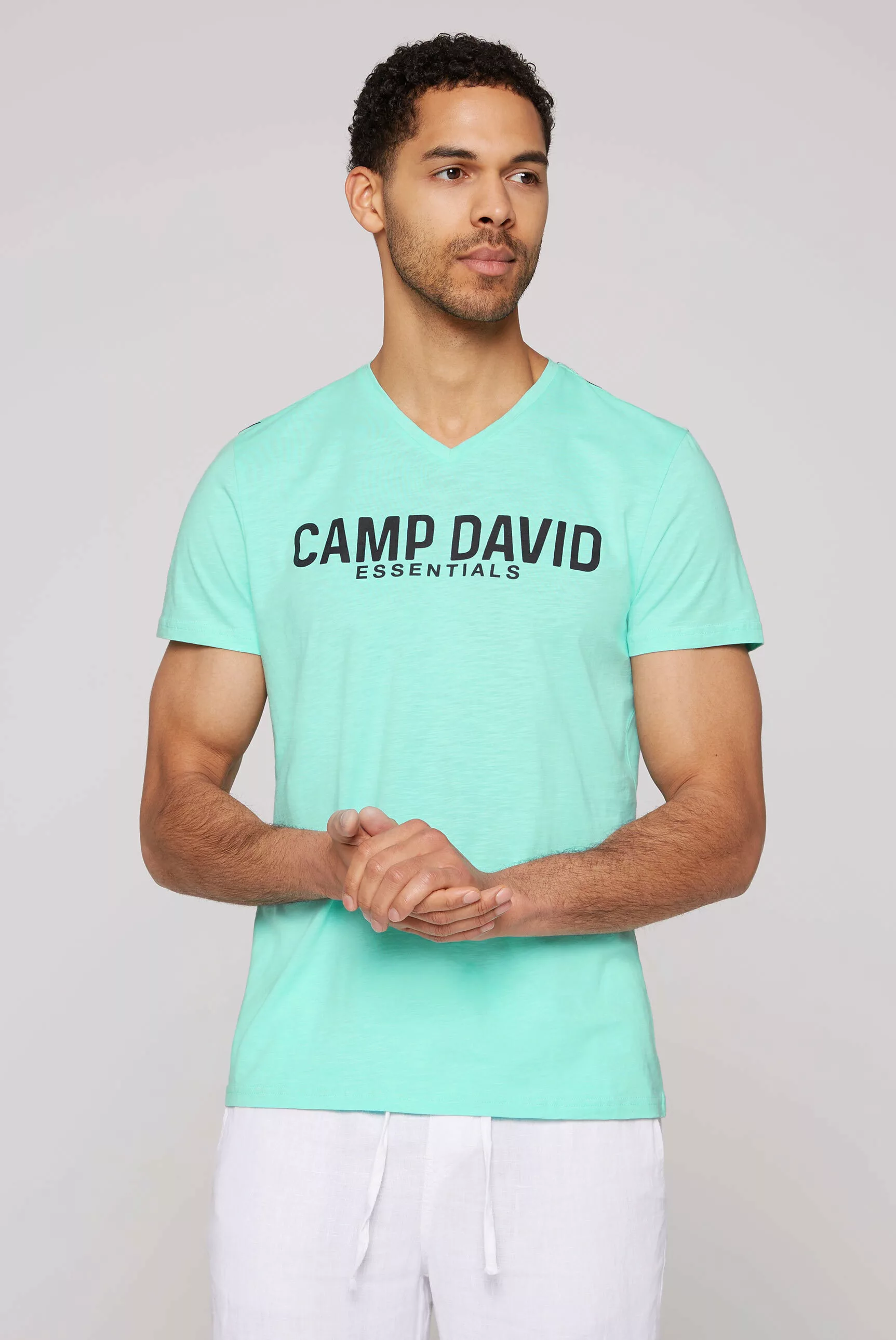 CAMP DAVID V-Shirt, aus Baumwolle günstig online kaufen