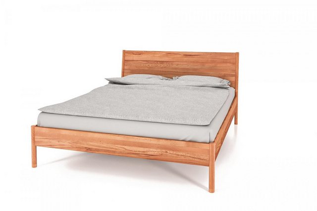 Natur24 Einzelbett Bett Zola 1 Kernbuche massiv 100x190 mit Holzkopfteil un günstig online kaufen