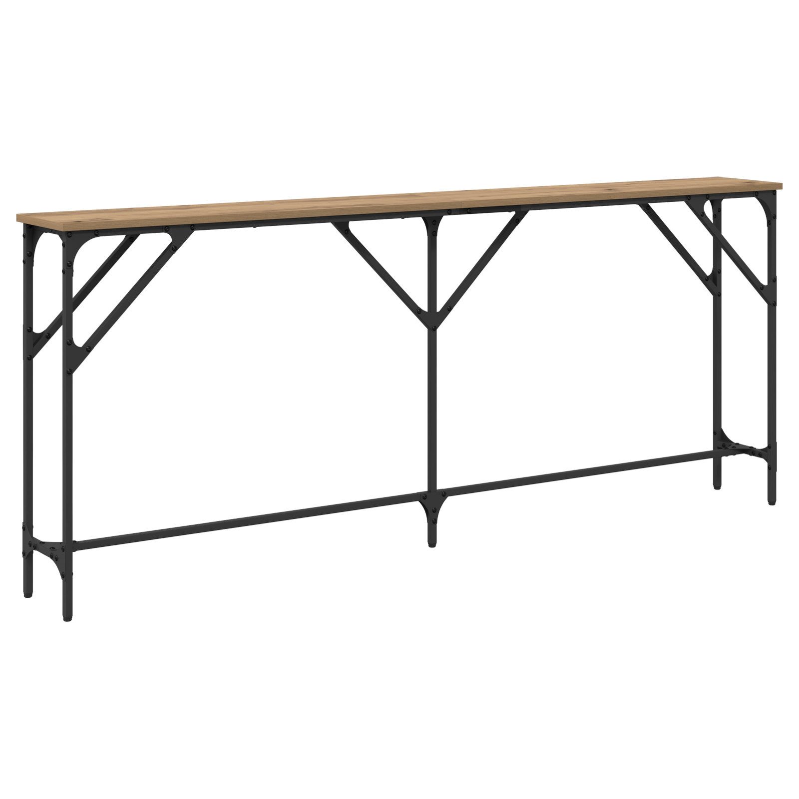 vidaXL Beistelltisch Konsolentisch Artisan Eiche 180x23x75 günstig online kaufen