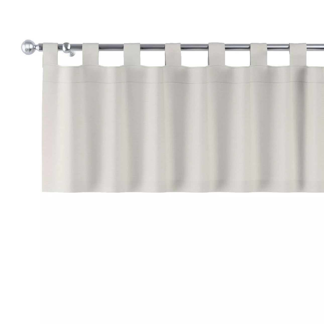 Kurzgardine mit Schlaufen, hellgrau , 260 x 40 cm, Cotton Panama (702-45) günstig online kaufen