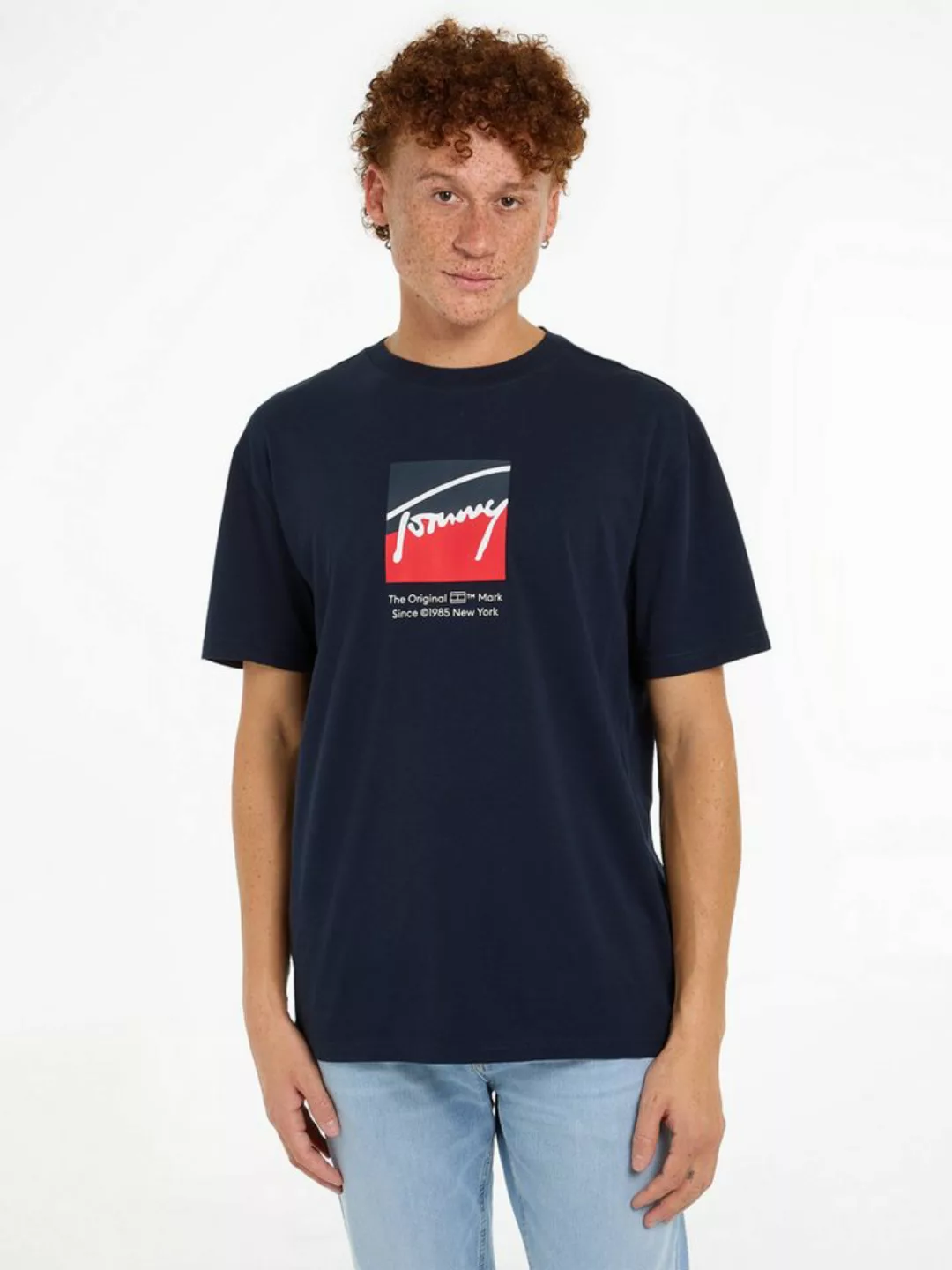 Tommy Jeans T-Shirt TJM REG RWB DNA TEE mit Logoprint günstig online kaufen