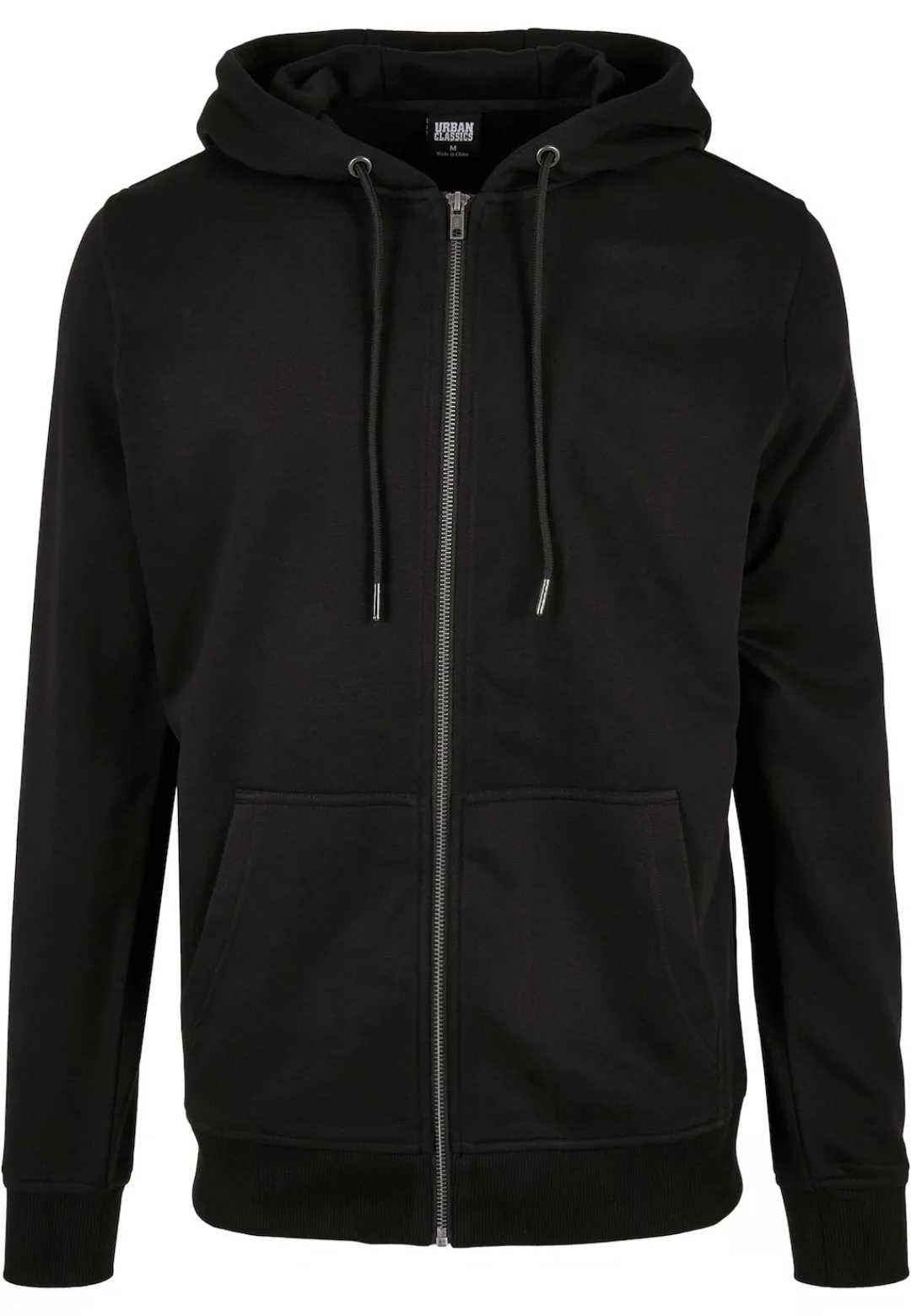 URBAN CLASSICS Sweatjacke "Urban Classics Herren Basic Terry Zip Hoody" günstig online kaufen