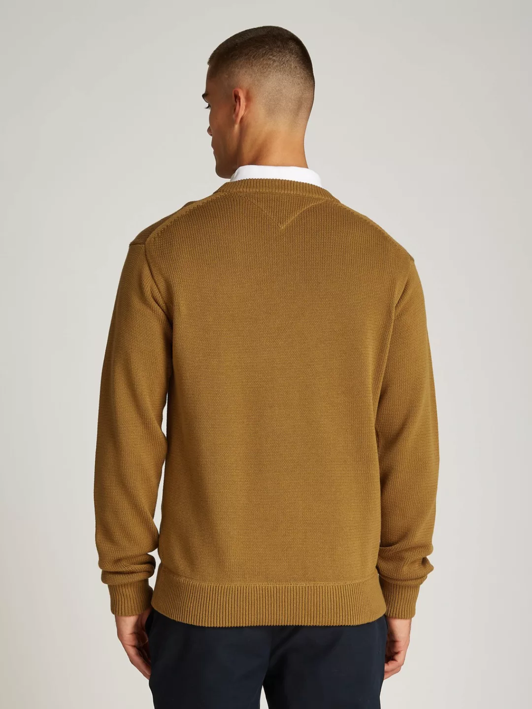 Tommy Hilfiger Strickpullover "CHUNKY COTTON C NECK", mit Logosrickerei günstig online kaufen