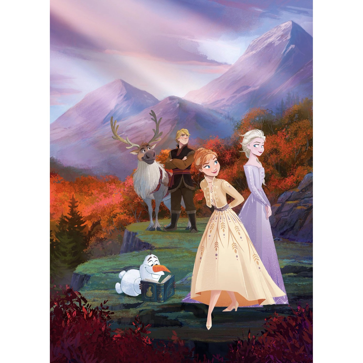 Disney Fototapete Die Eiskönigin Multicolor 184 x 254 cm 611071 günstig online kaufen