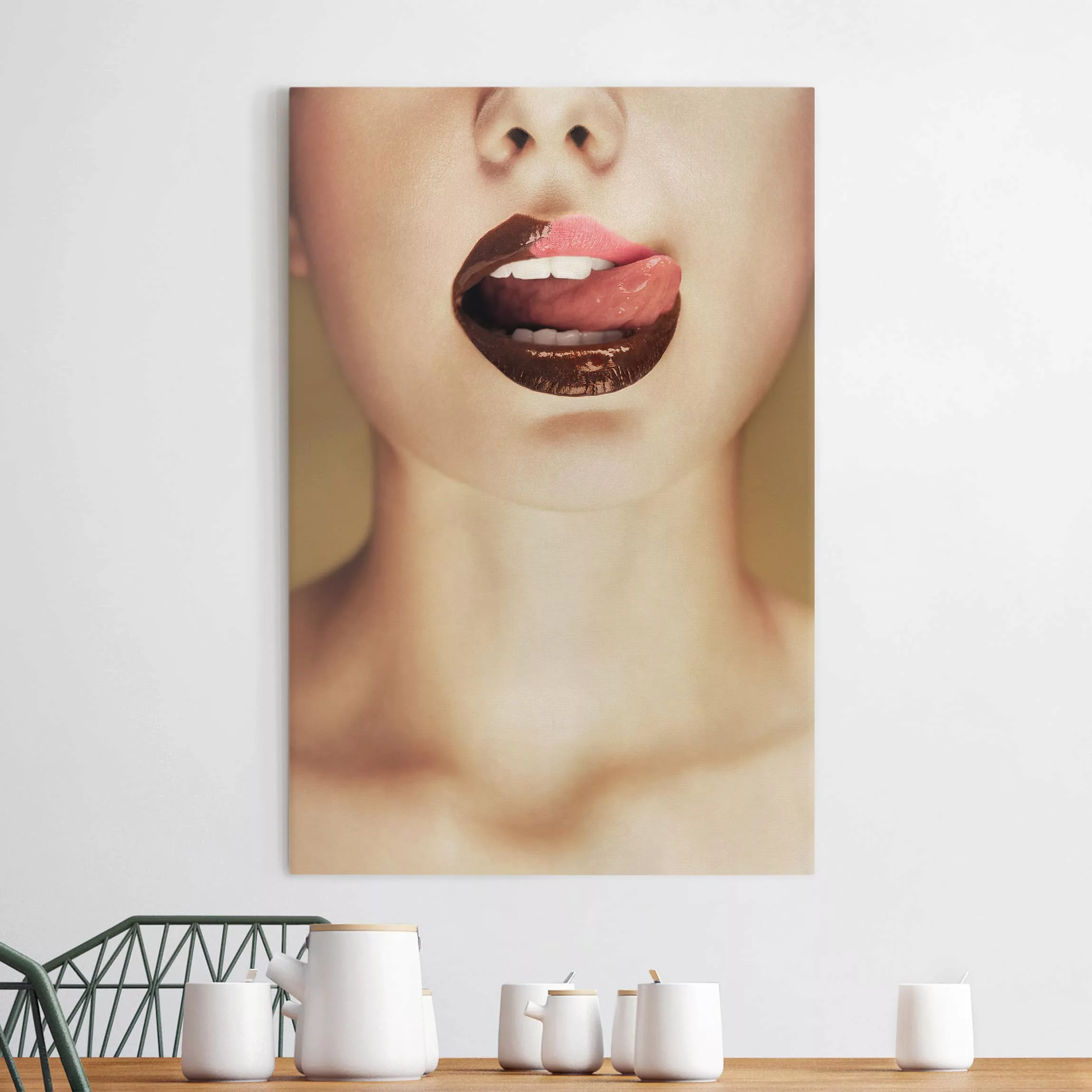 Leinwandbild Akt & Erotik - Hochformat Chocolate günstig online kaufen