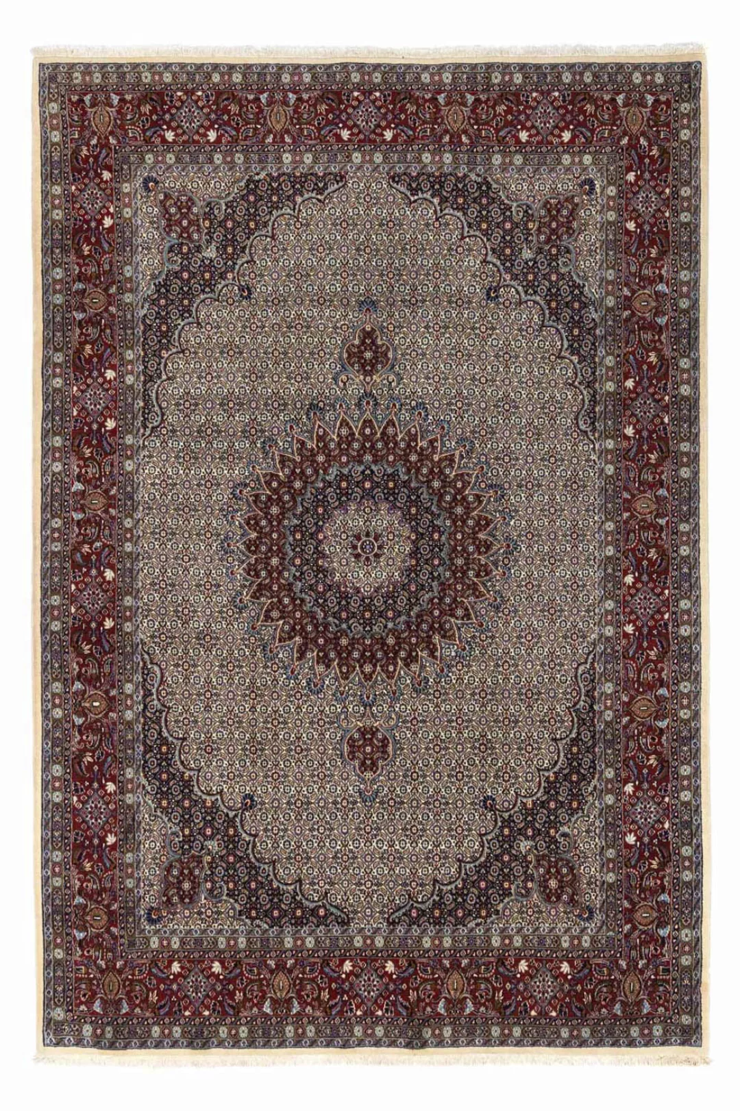 morgenland Wollteppich »Moud Stark Gemustert Beige 345 x 244 cm«, rechtecki günstig online kaufen