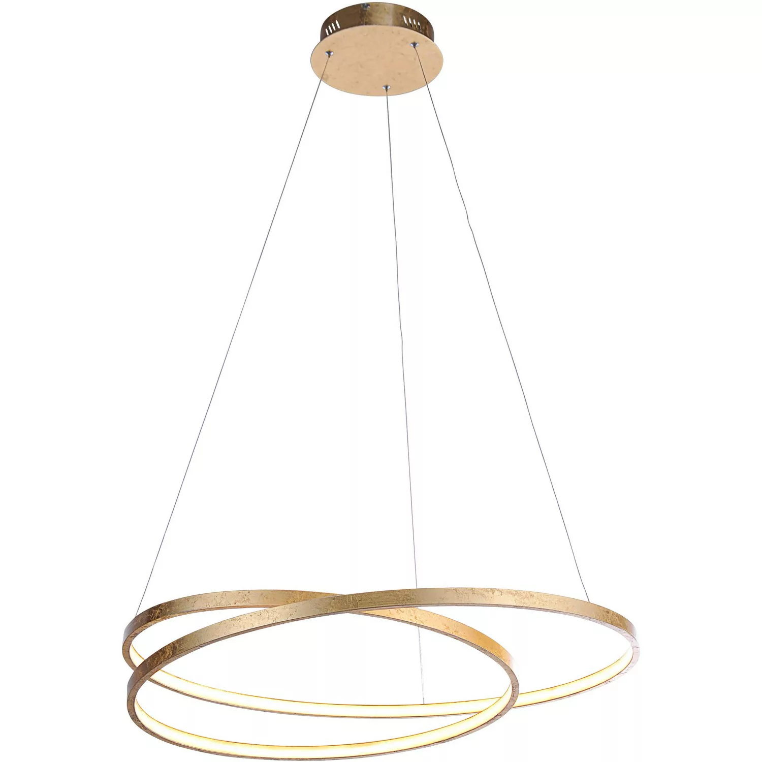 Paul Neuhaus LED-Pendelleuchte Roman Gold Ø 72 cm günstig online kaufen