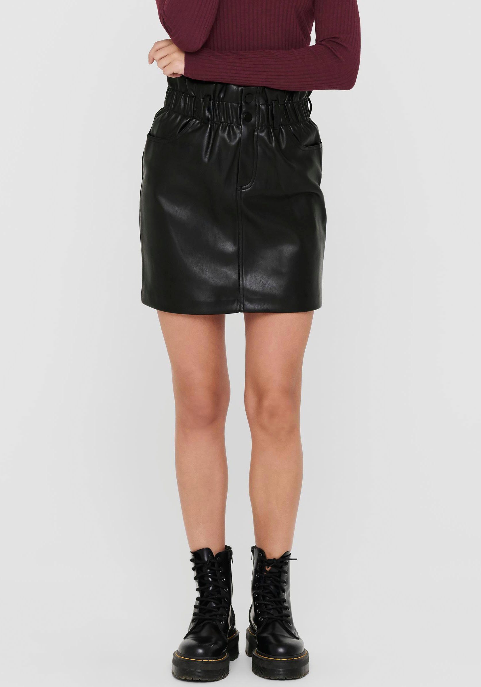 ONLY Lederimitatrock "ONLMAIYA-MIRI FAUX LEATHER SKRT" günstig online kaufen