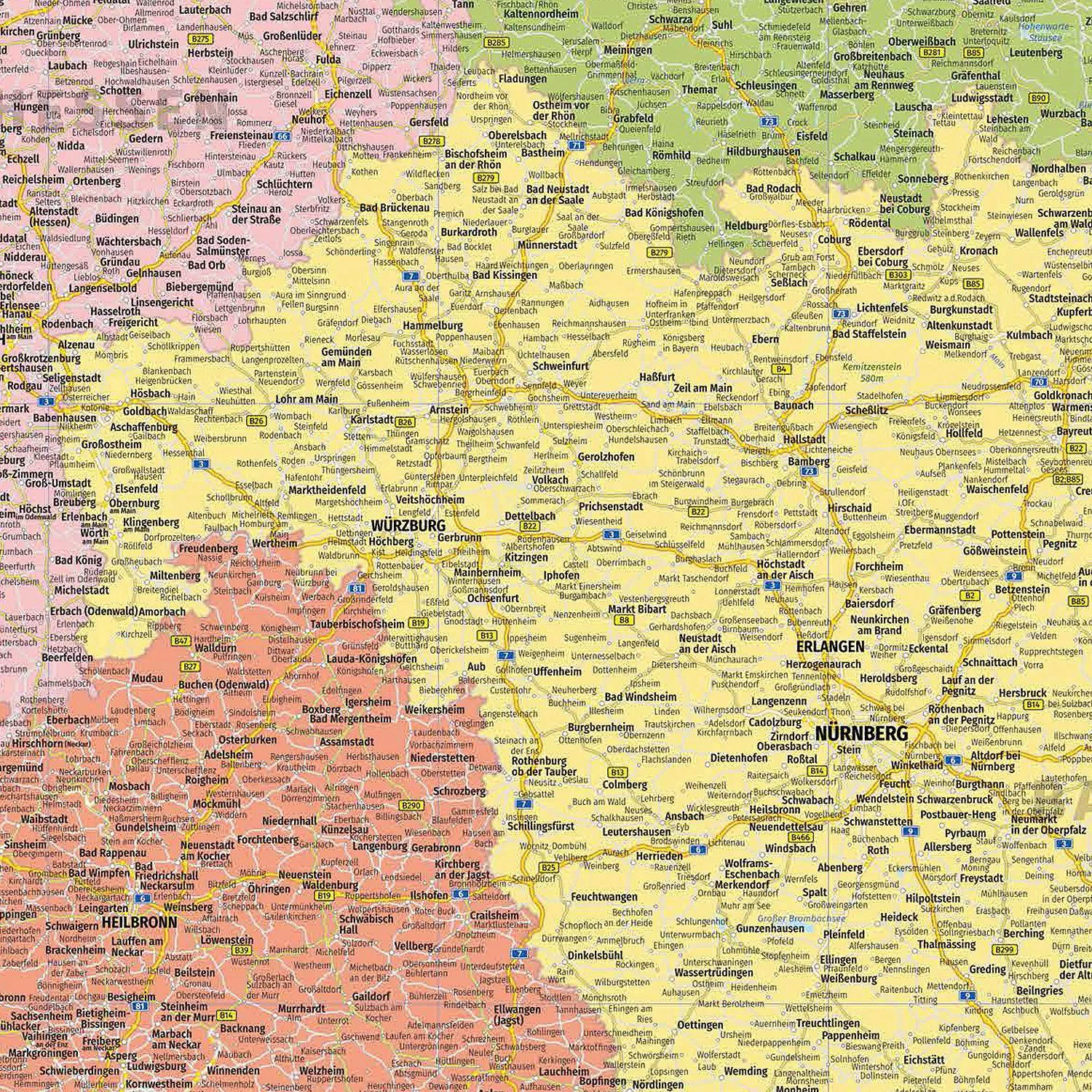 Close Up Poster Deutschlandkarte XXL Poster günstig online kaufen