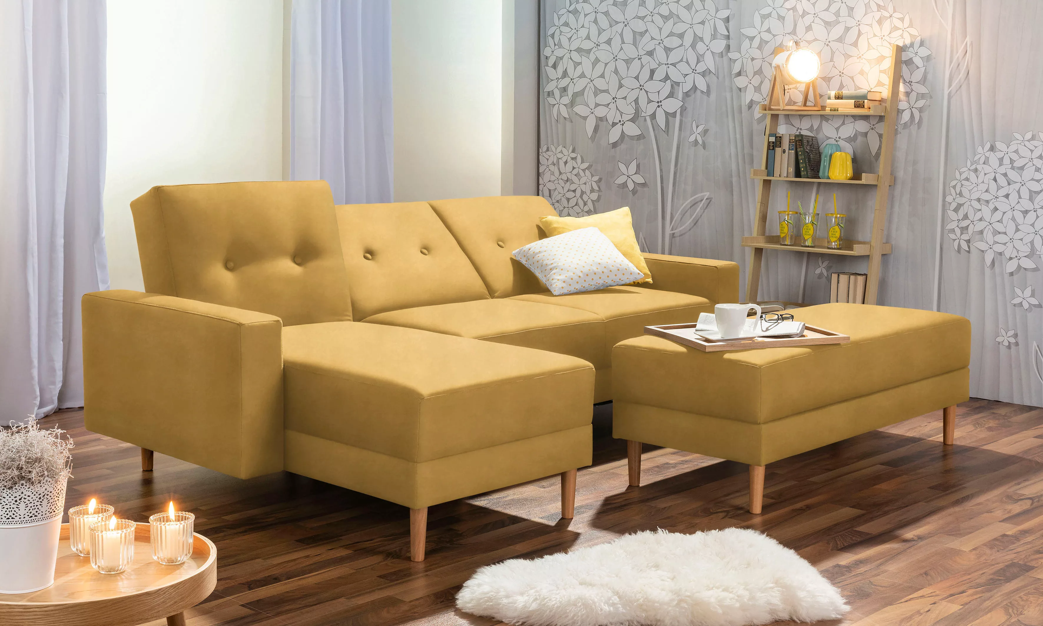 Max Winzer® Ecksofa »Just Chill«, Schlafsofa mit Recamiere, mit Rückenverst günstig online kaufen