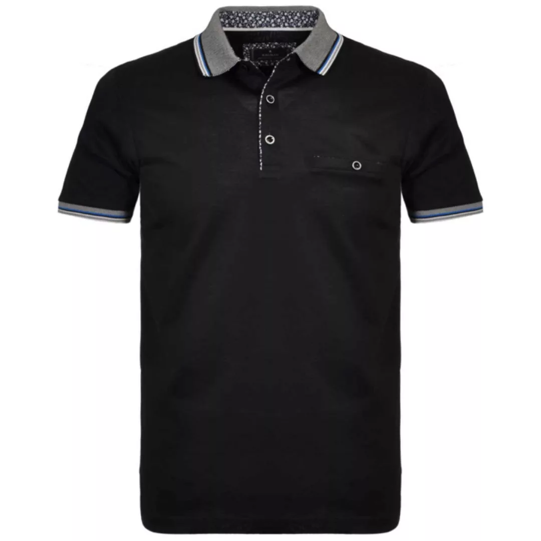 RAGMAN Poloshirt aus mercerisiertem Baumwoll-Jersey günstig online kaufen