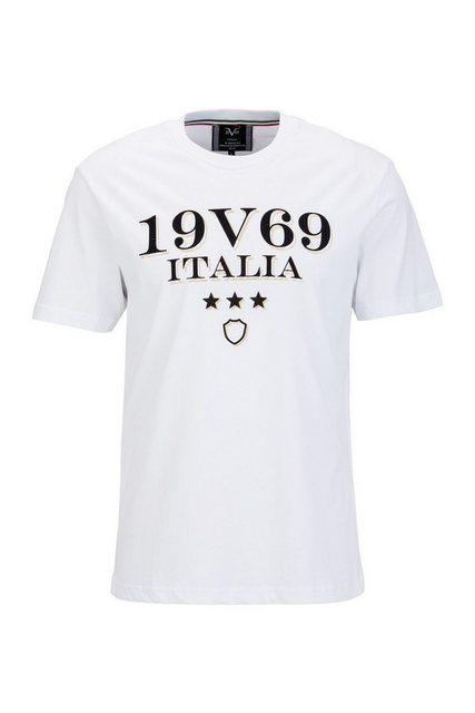 19V69 ITALIA T-Shirt RAFAEL GOLD Herren-T-Shirt mit markantem Italien-Schri günstig online kaufen