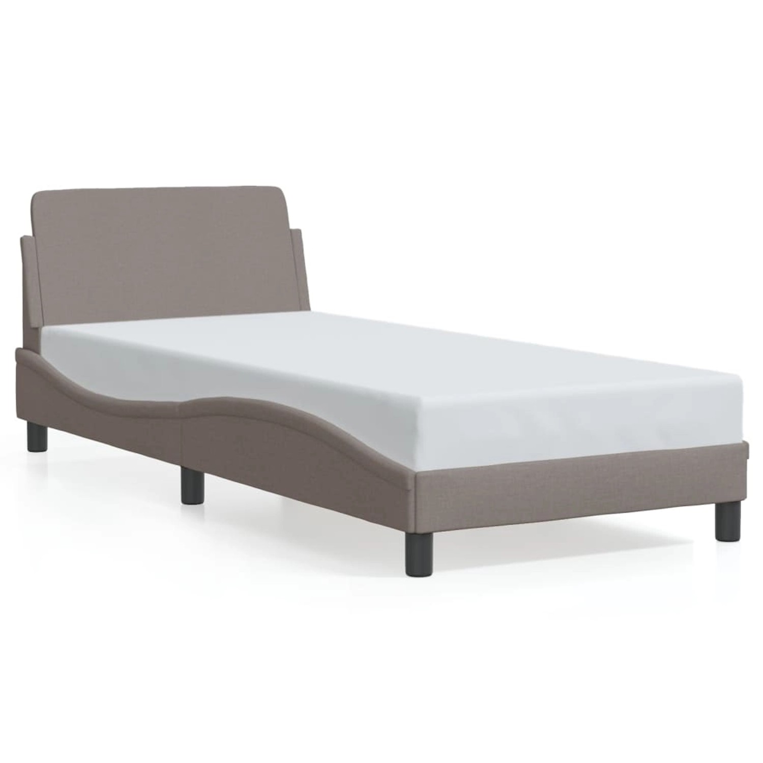 vidaXL Bettgestell mit Kopfteil Taupe 90x190 cm Stoff Modell 81957042 günstig online kaufen