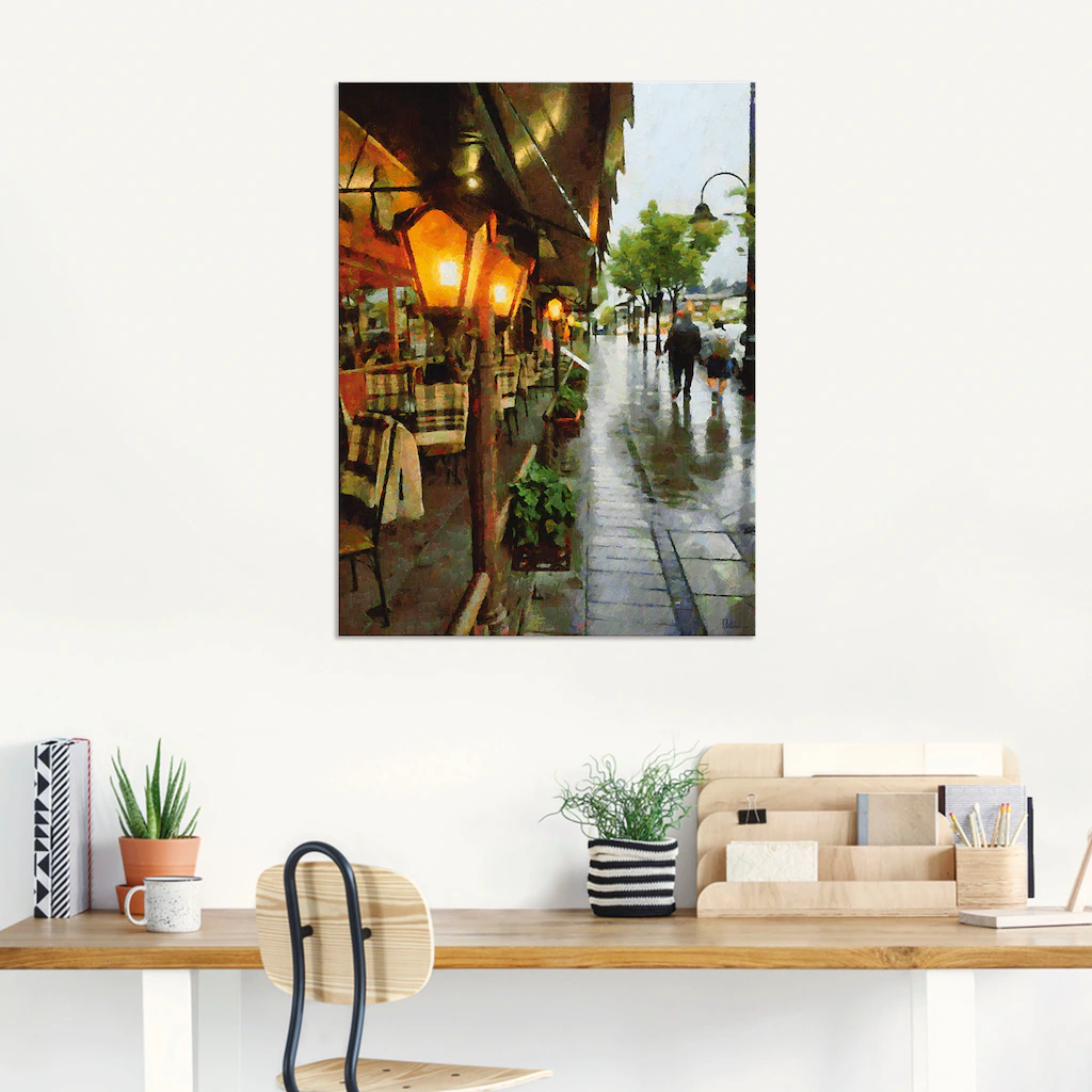 Artland Wandbild "Restaurant Lampen", Restaurant & Cafés, (1 St.), als Alub günstig online kaufen