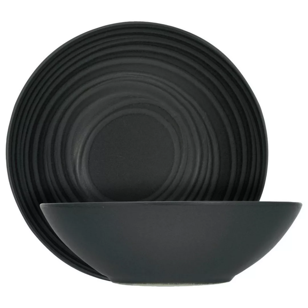 CreaTable Salatschale LAVA STONE dunkelgrau Steinzeug D: ca. 24 cm günstig online kaufen